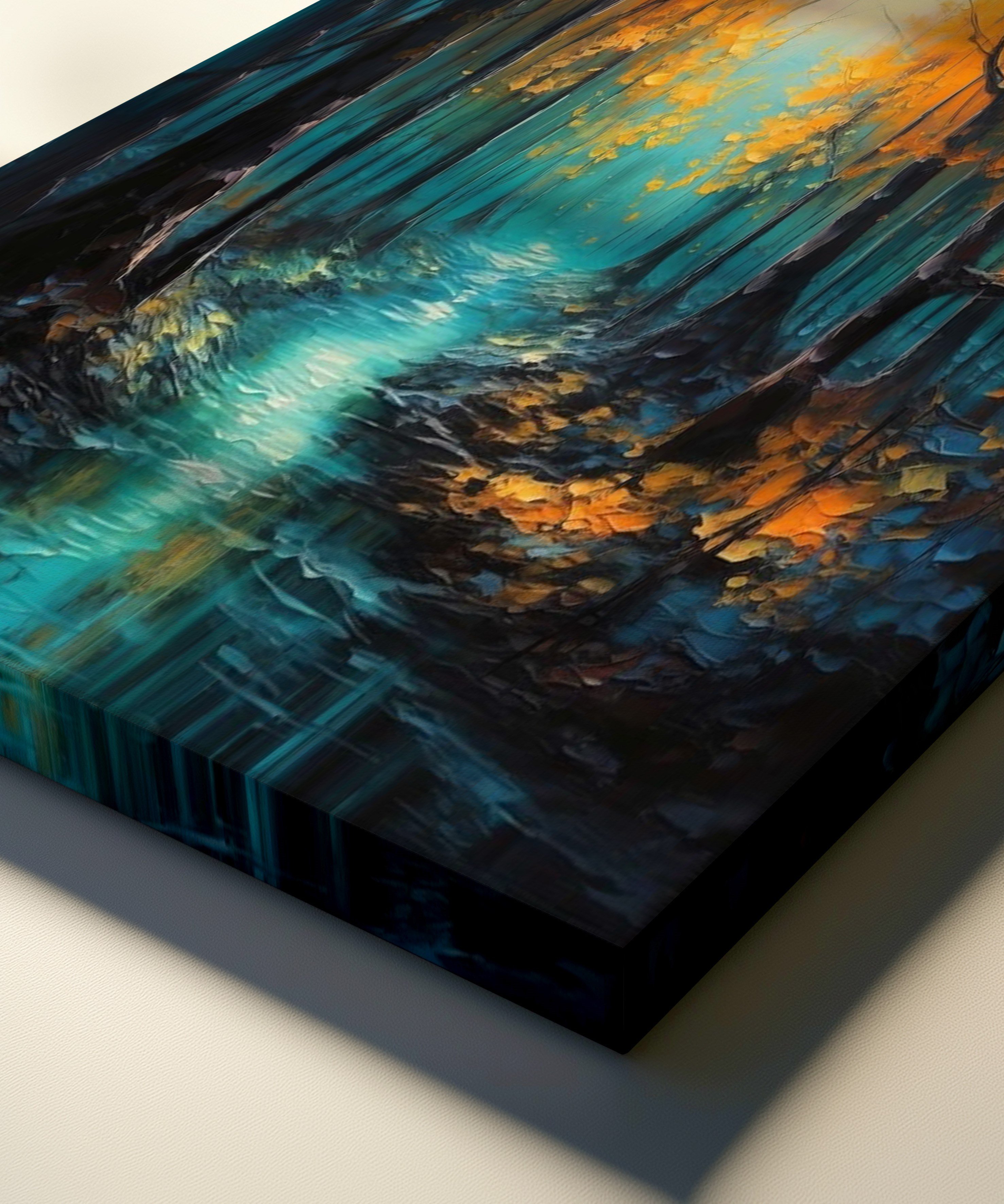 Dingin Akarsu | Yağlıboya dokulu canvas baskı