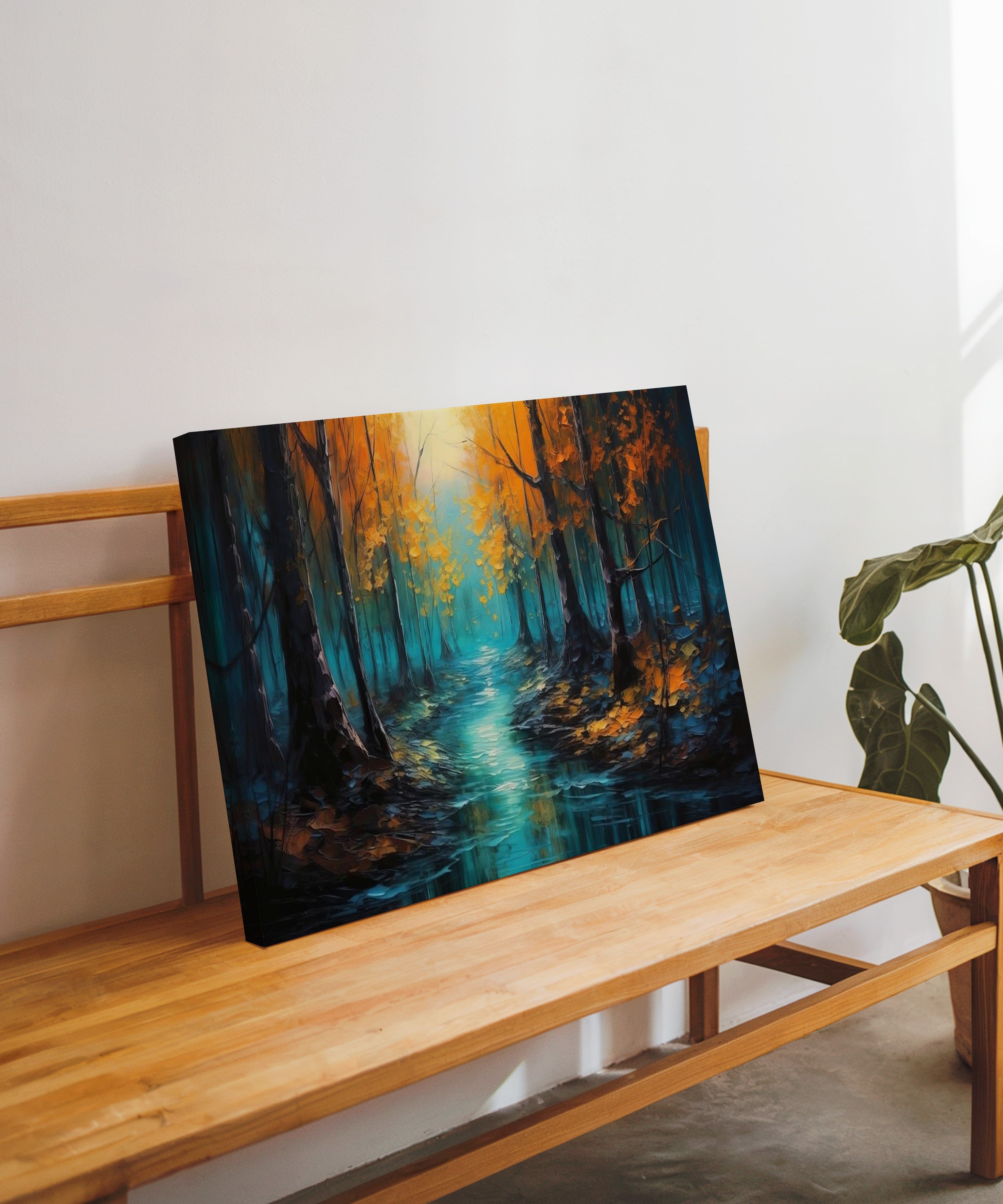 Dingin Akarsu | Yağlıboya dokulu canvas baskı