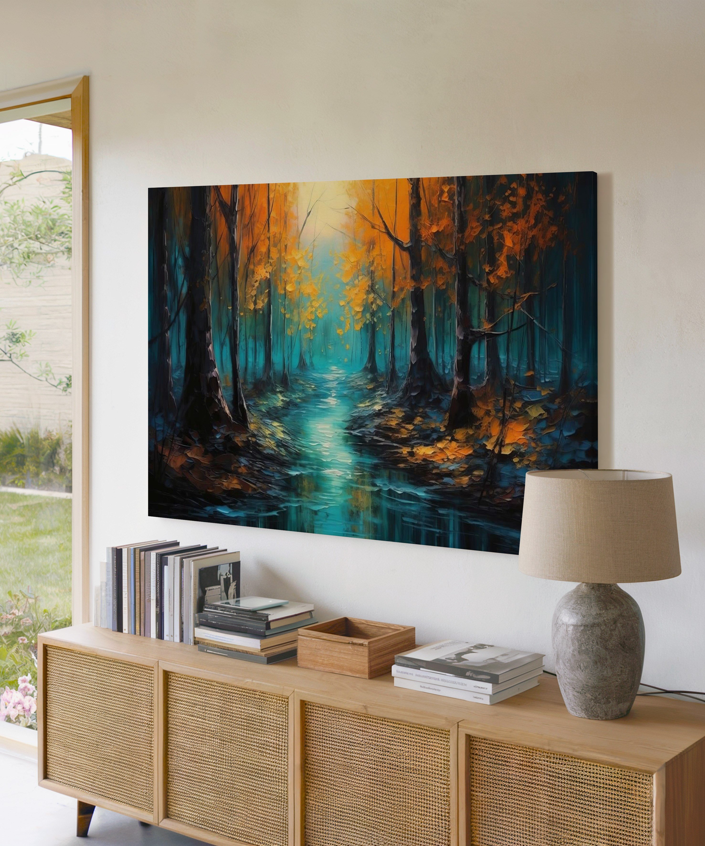 Dingin Akarsu | Yağlıboya dokulu canvas baskı
