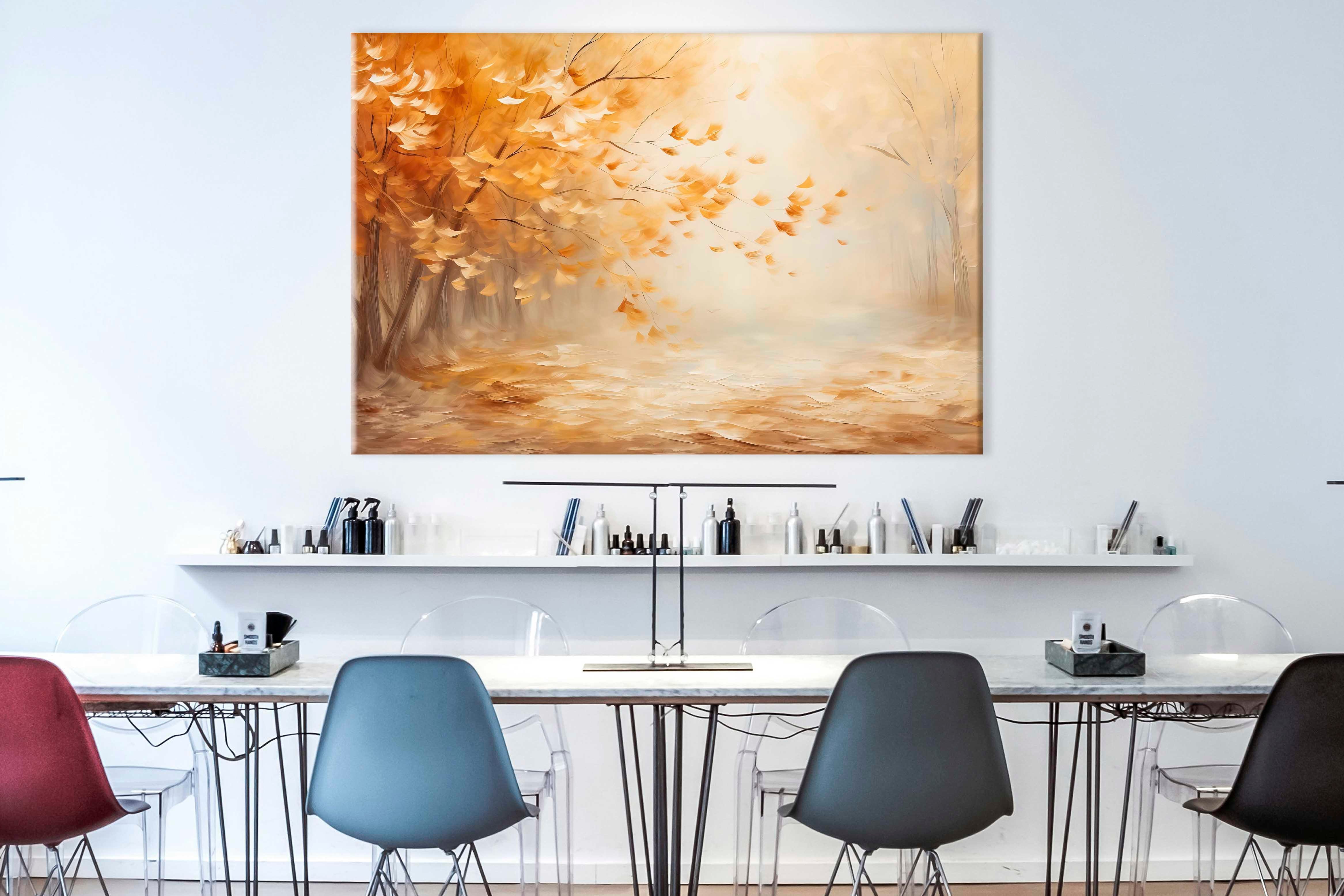 Doğa Temalı Yağlıboya Dokulu Tablolar