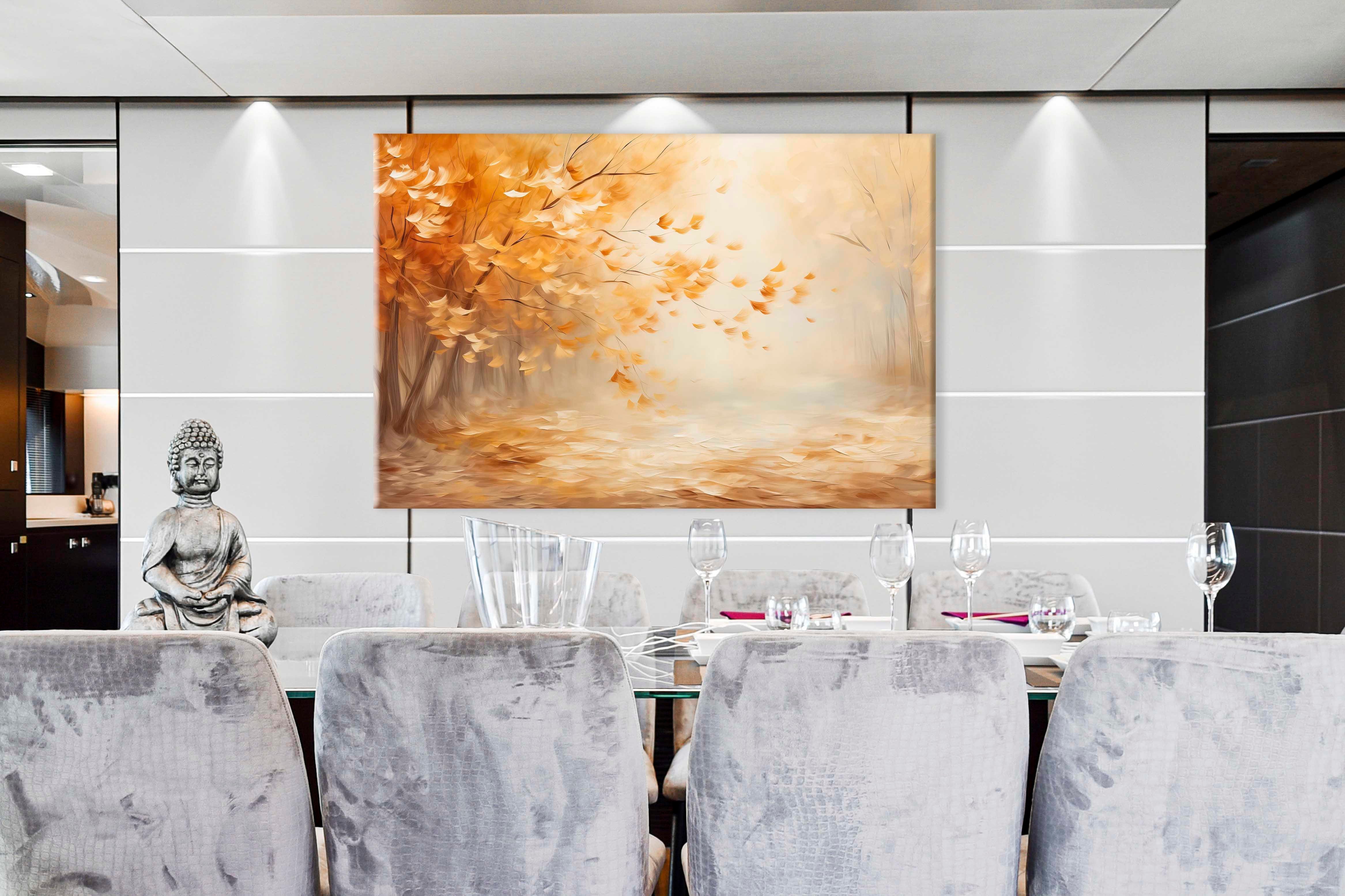 Doğa Temalı Yağlıboya Dokulu Tablolar