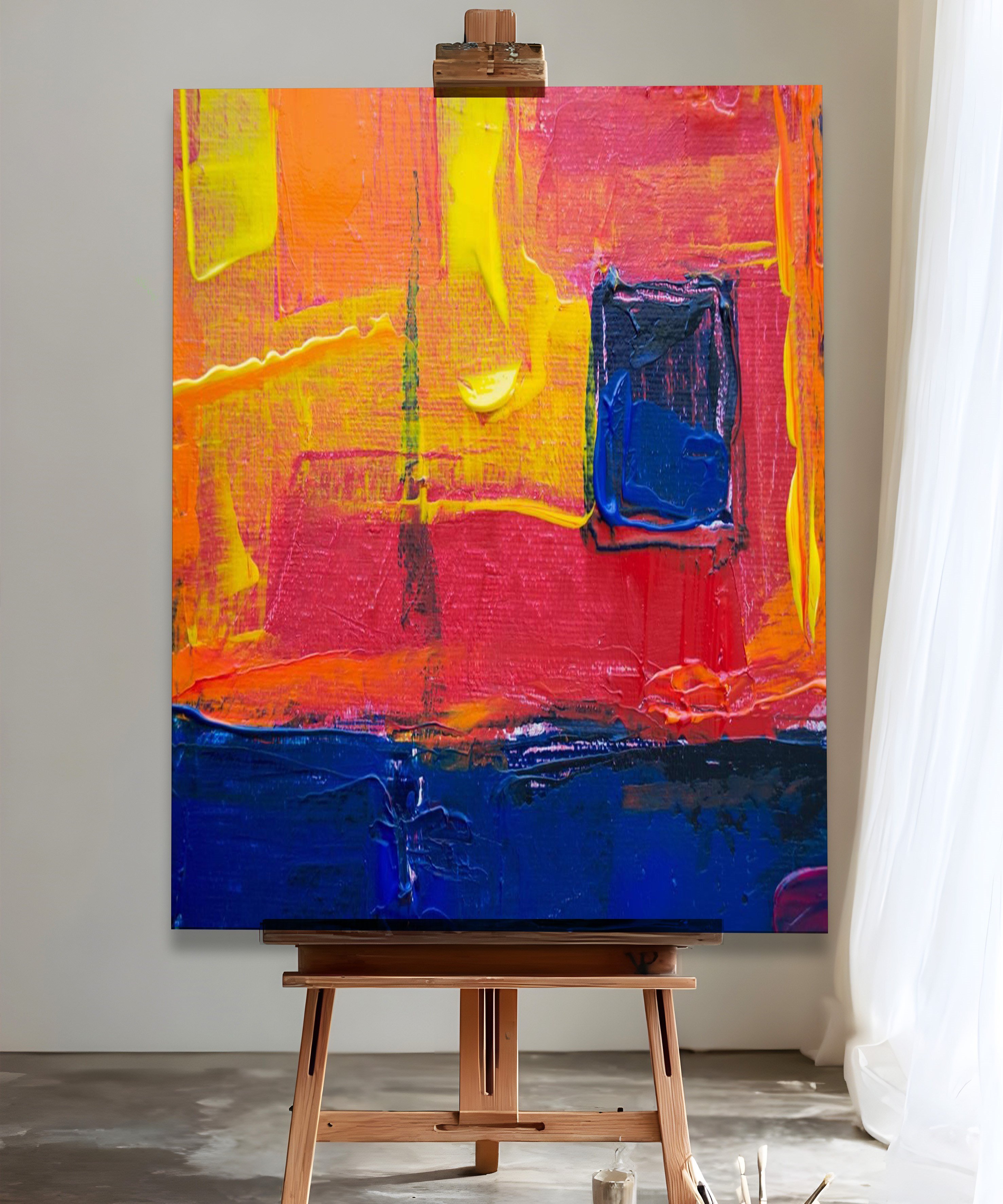 Dokular | Yağlıboya dokulu canvas baskı