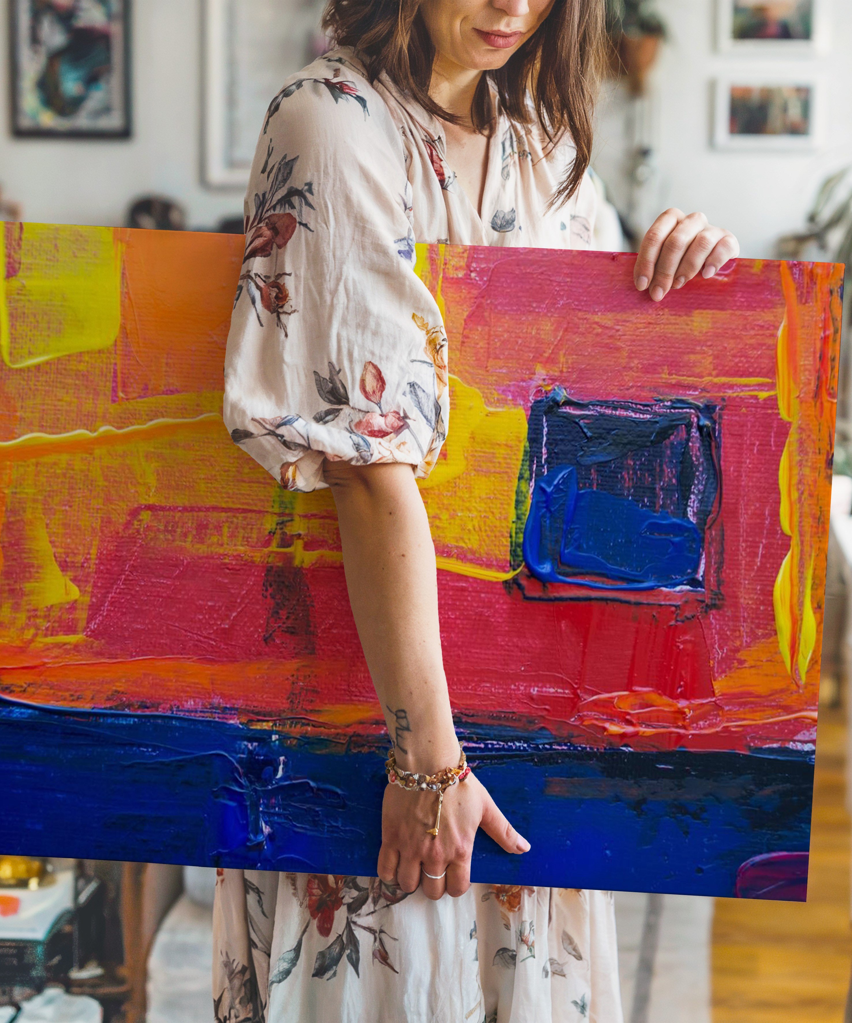 Dokular | Yağlıboya dokulu canvas baskı
