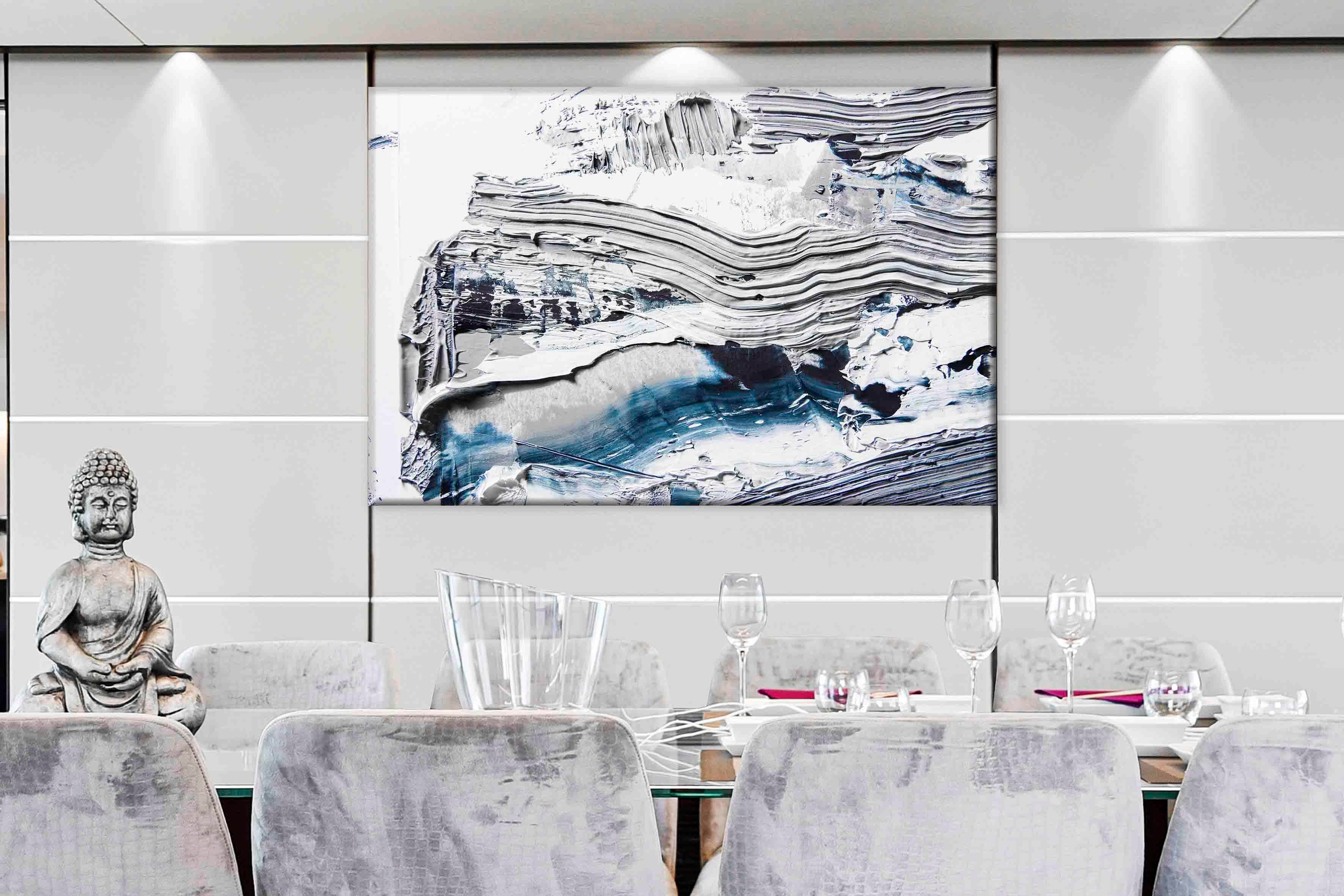 Dokusal İzler | Yağlıboya dokulu canvas baskı