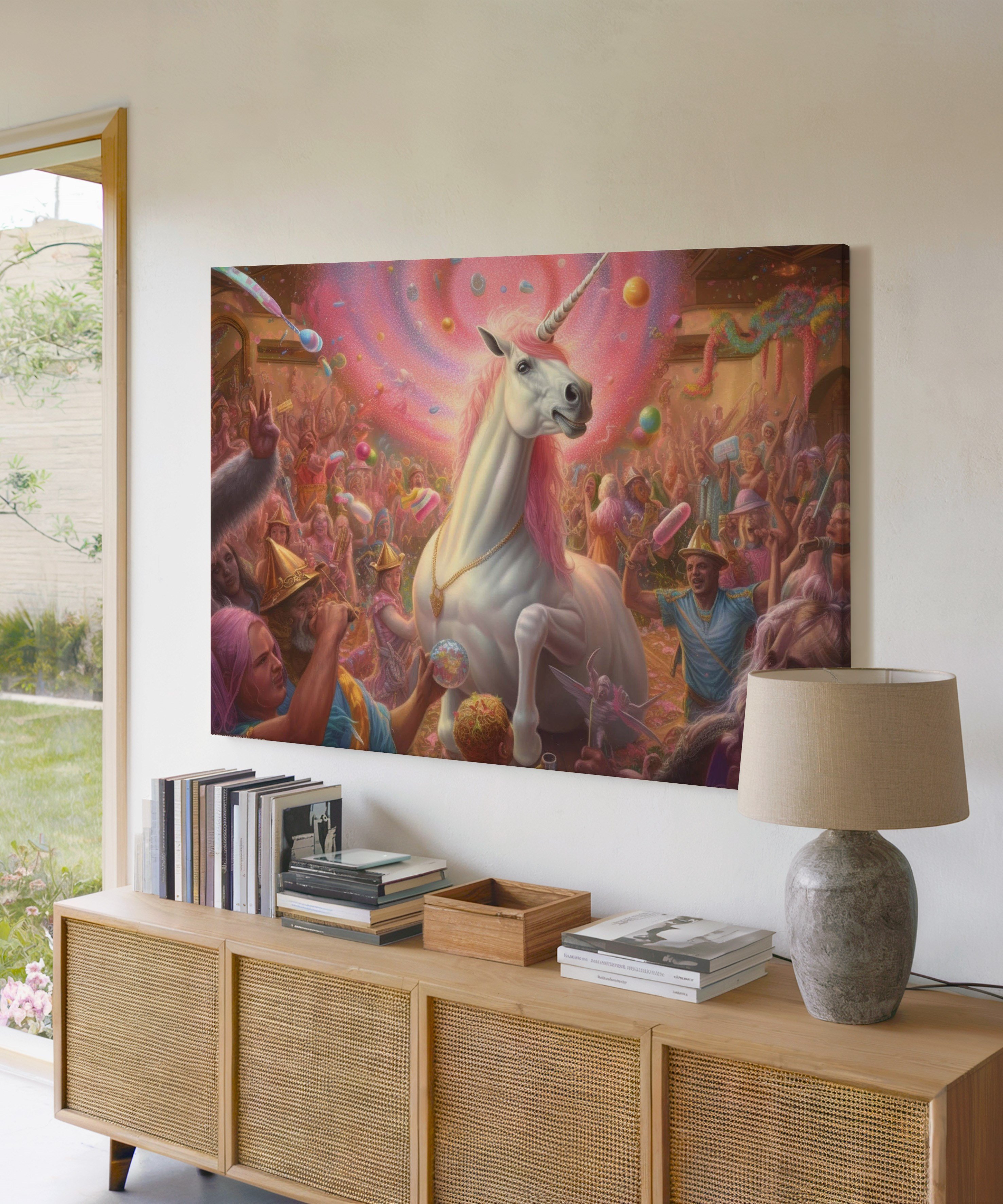 Düşler Şöleni | Yağlı Boya Dokulu Canvas Baskı