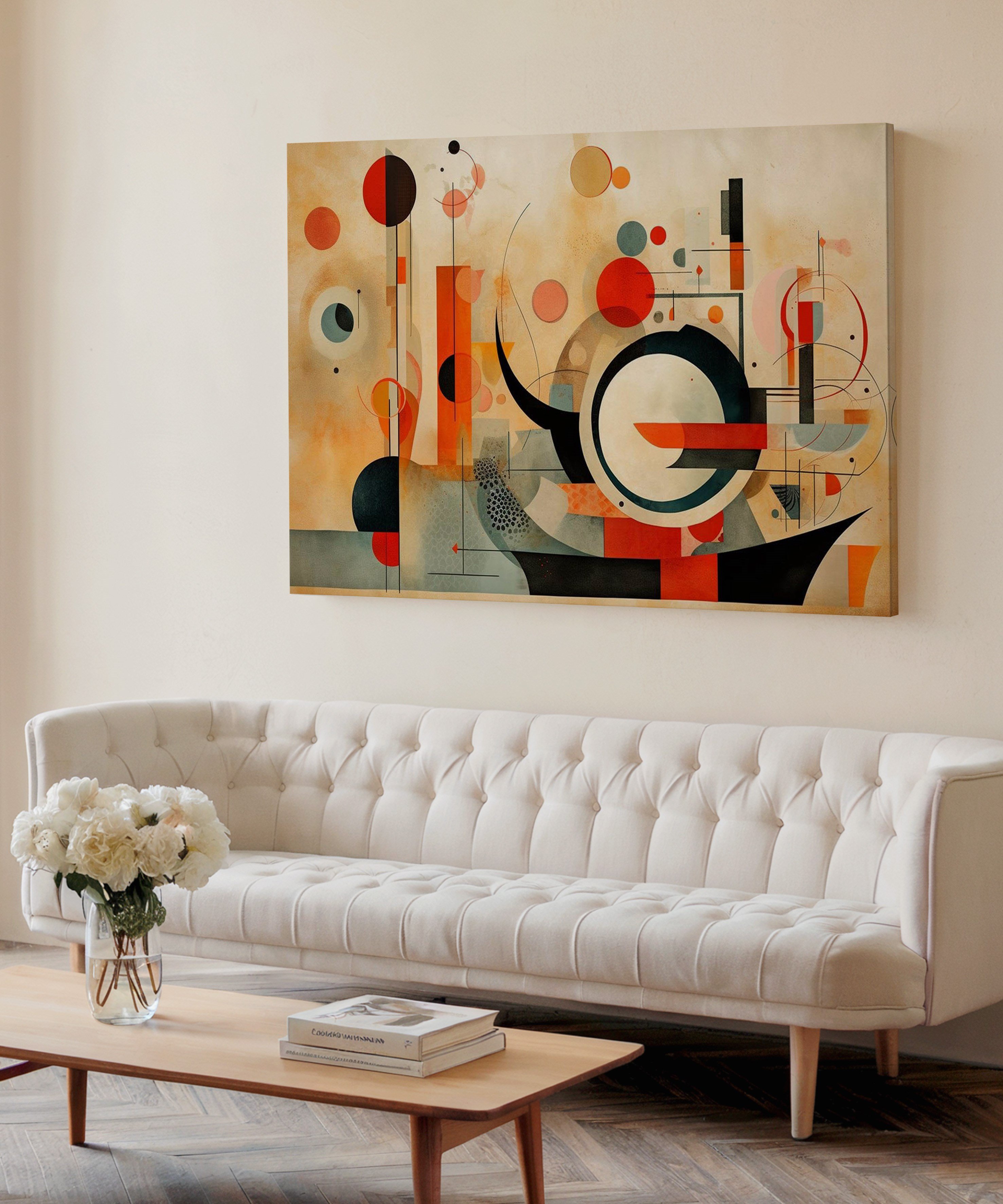 Eksen Noktası | Yağlı Boya Dokulu Canvas Baskı