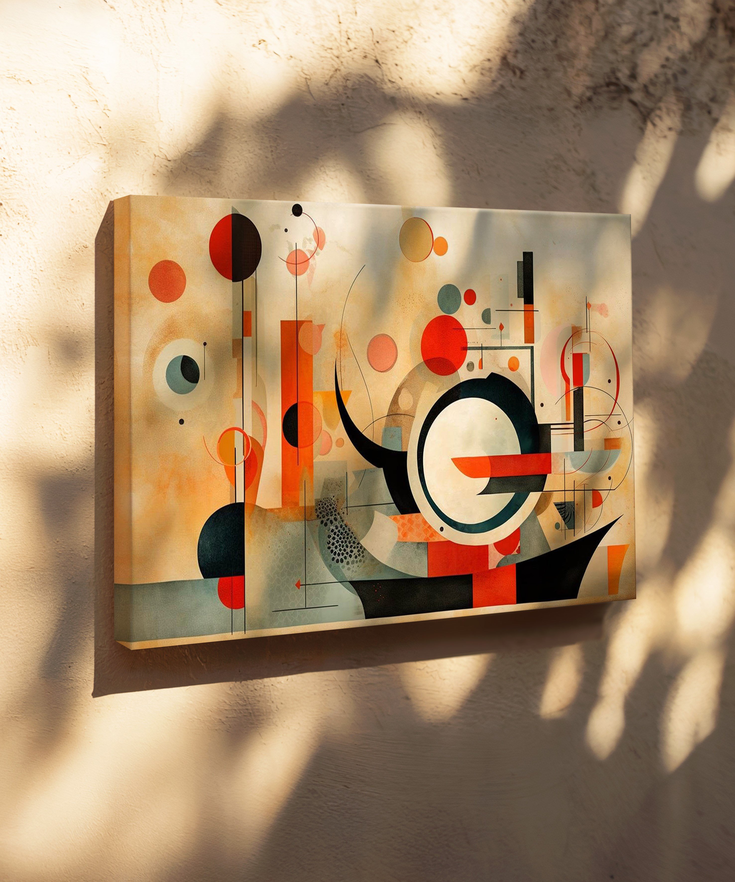 Eksen Noktası | Yağlı Boya Dokulu Canvas Baskı