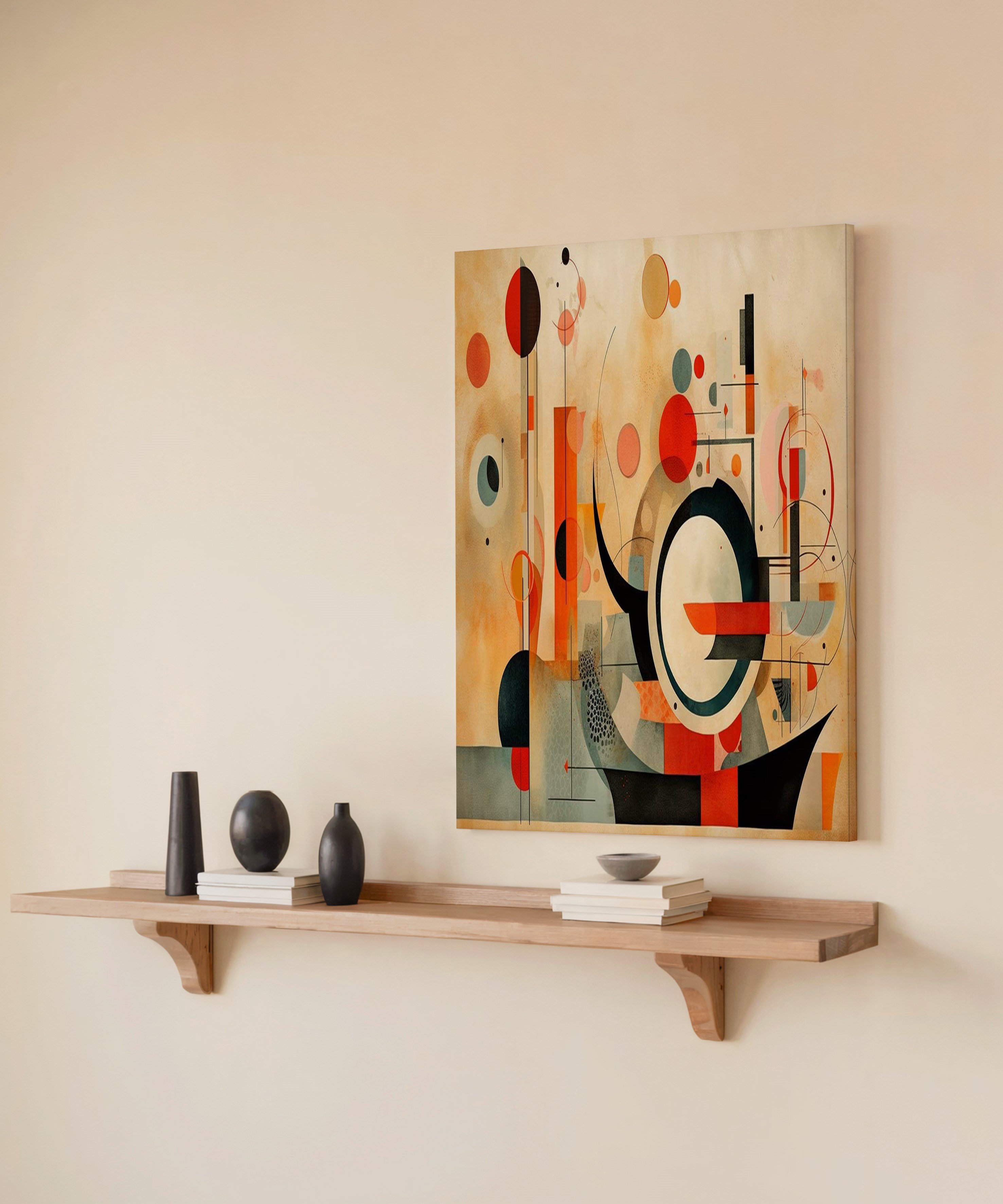 Eksen Noktası | Yağlı Boya Dokulu Canvas Baskı
