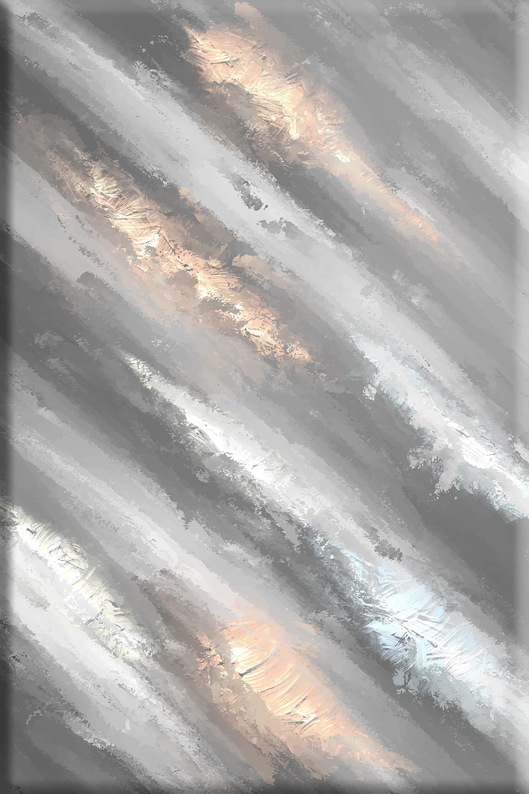 Elegant Minimal | Yağlıboya dokulu canvas baskı