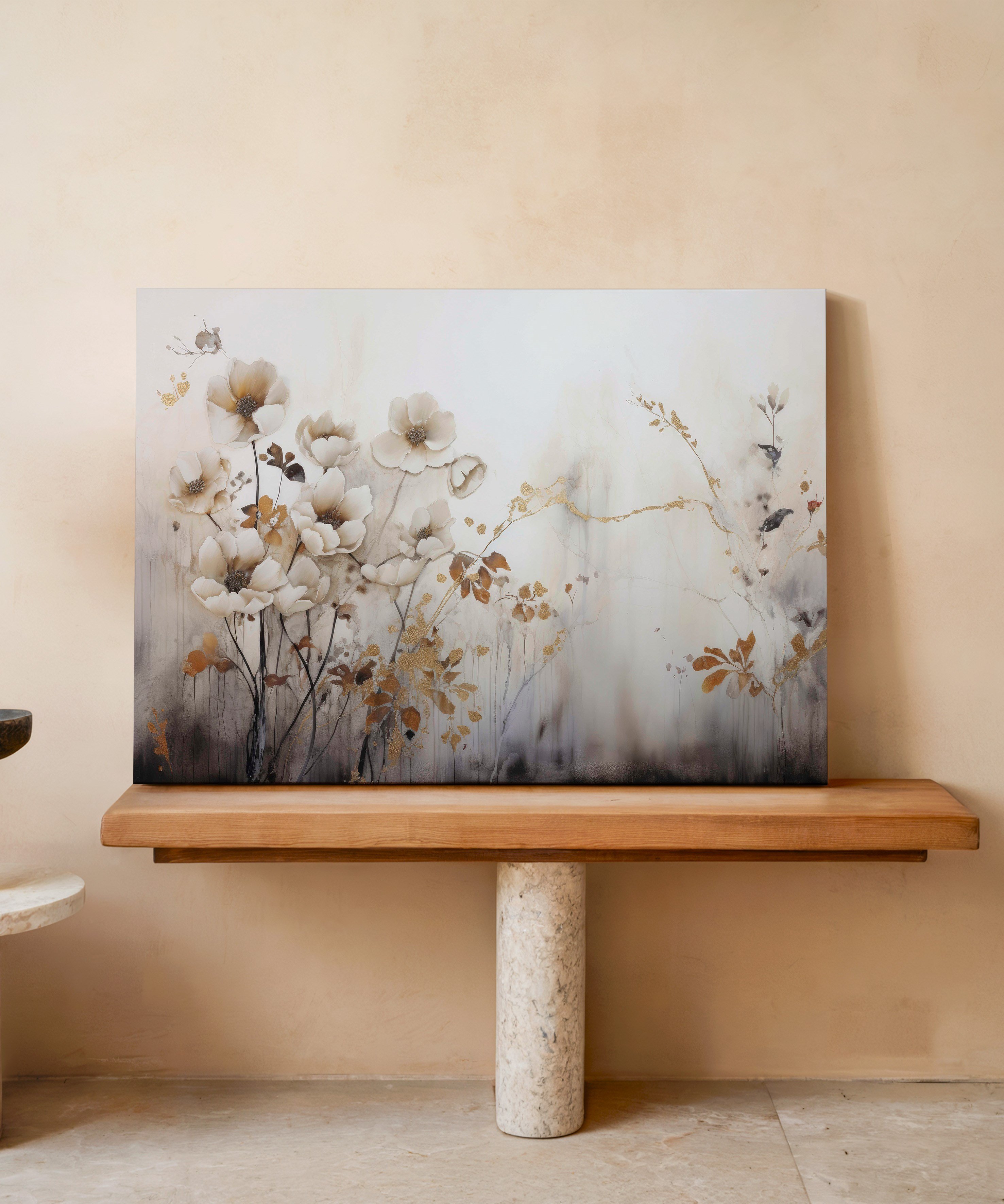 Flowers of Nature | Yağlıboya dokulu canvas baskı