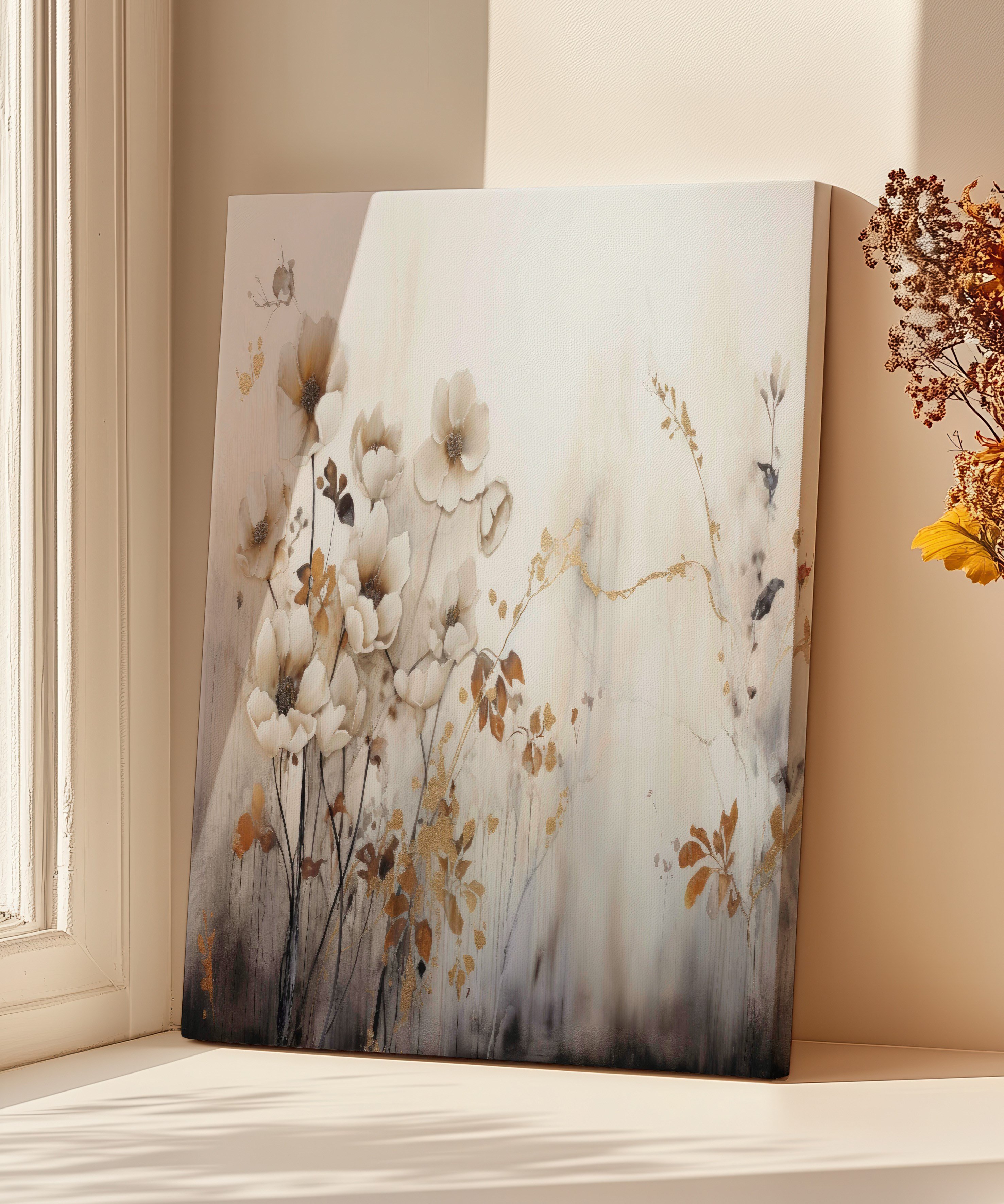 Flowers of Nature | Yağlıboya dokulu canvas baskı