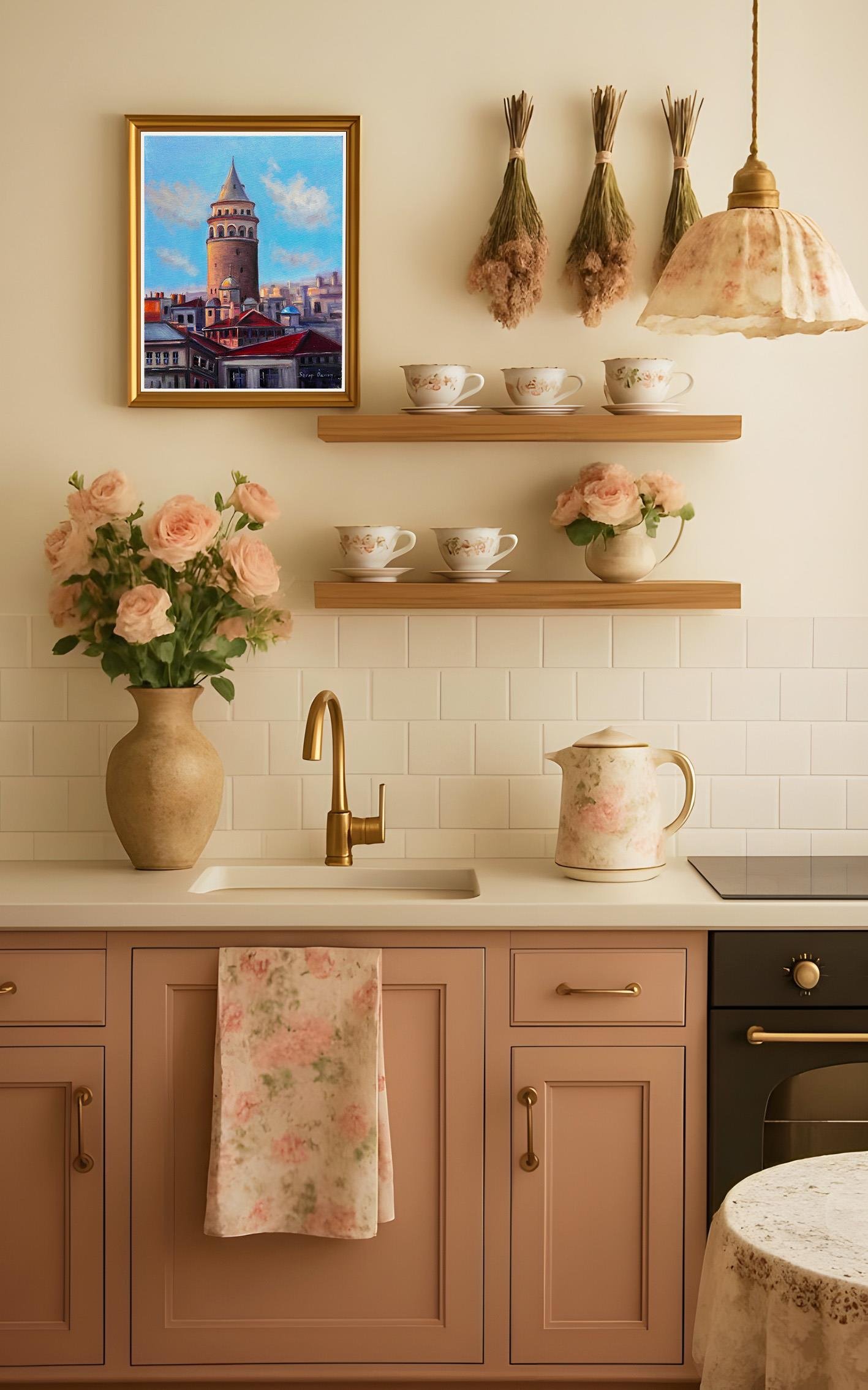 Galata da Bir Gün | Yağlı Boya Tablo