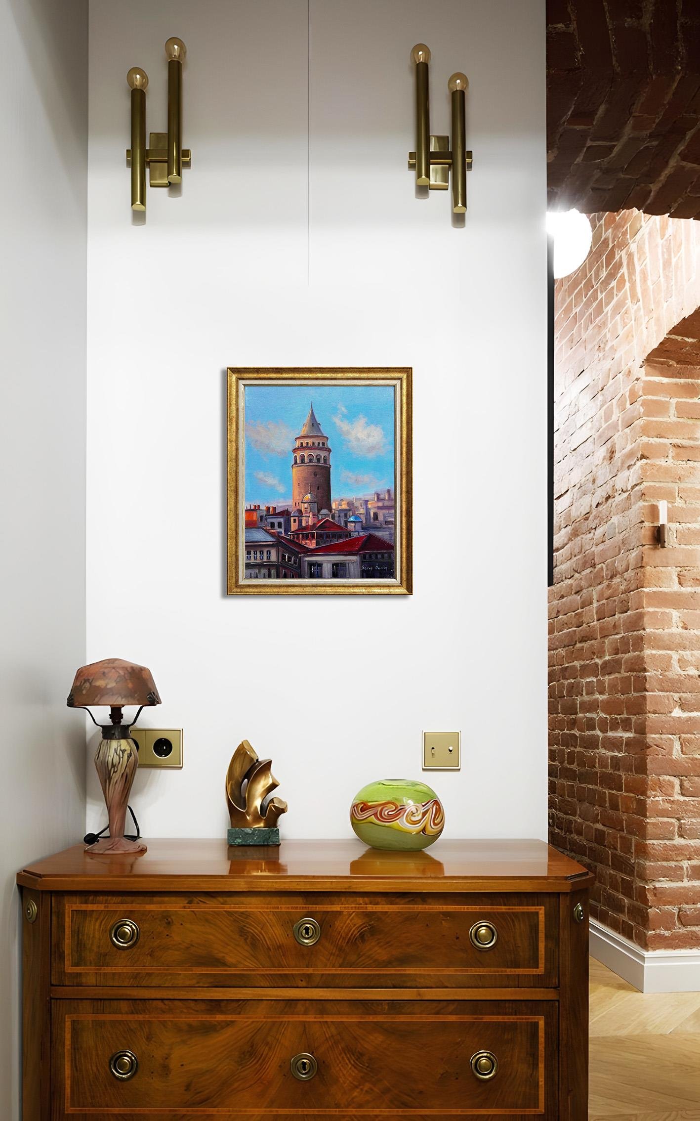 Galata da Bir Gün | Yağlı Boya Tablo