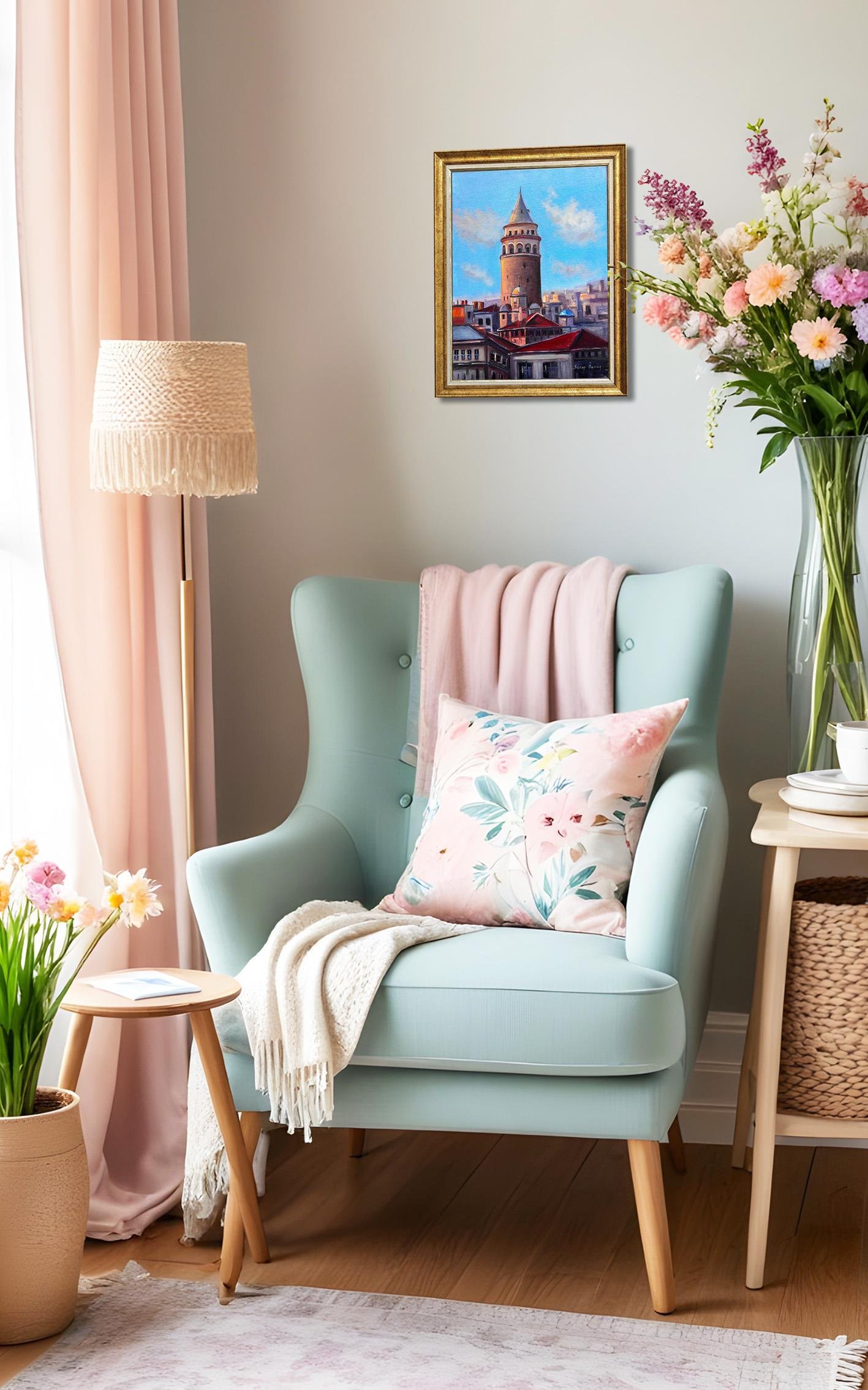 Galata da Bir Gün | Yağlı Boya Tablo