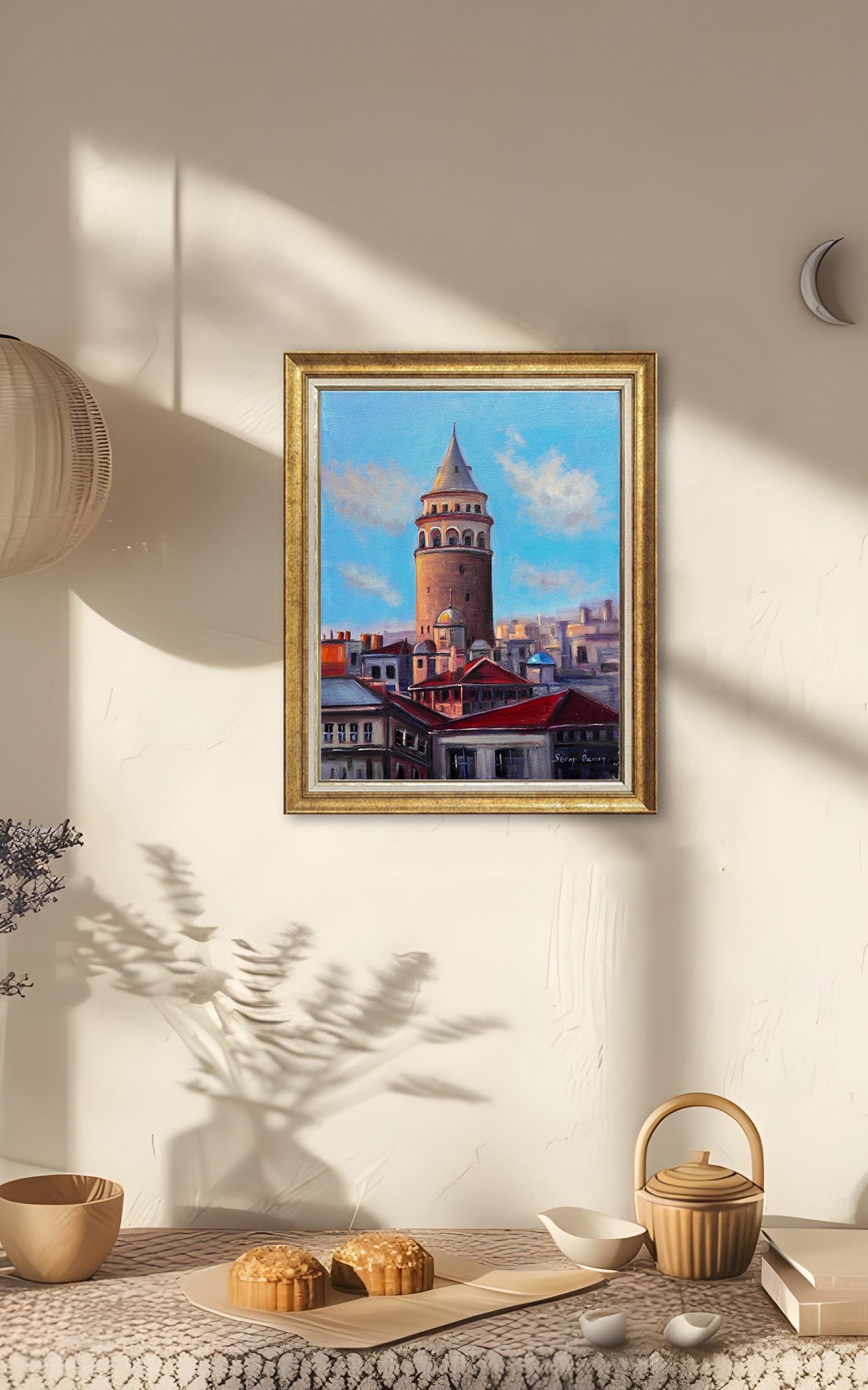 Galata da Bir Gün | Yağlı Boya Tablo