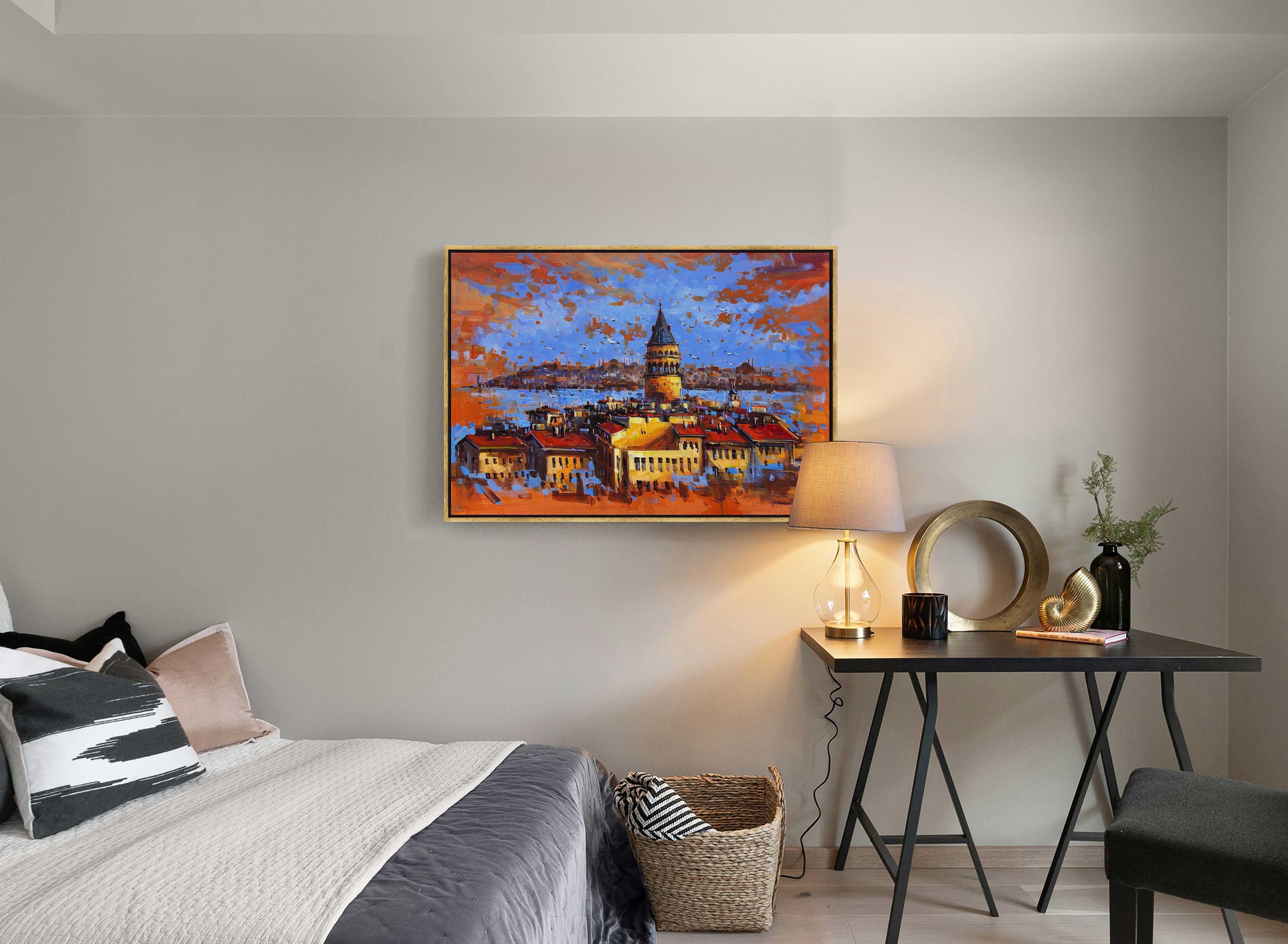 Galata da Sonbahar Esintisi | Yağlı Boya Tablo