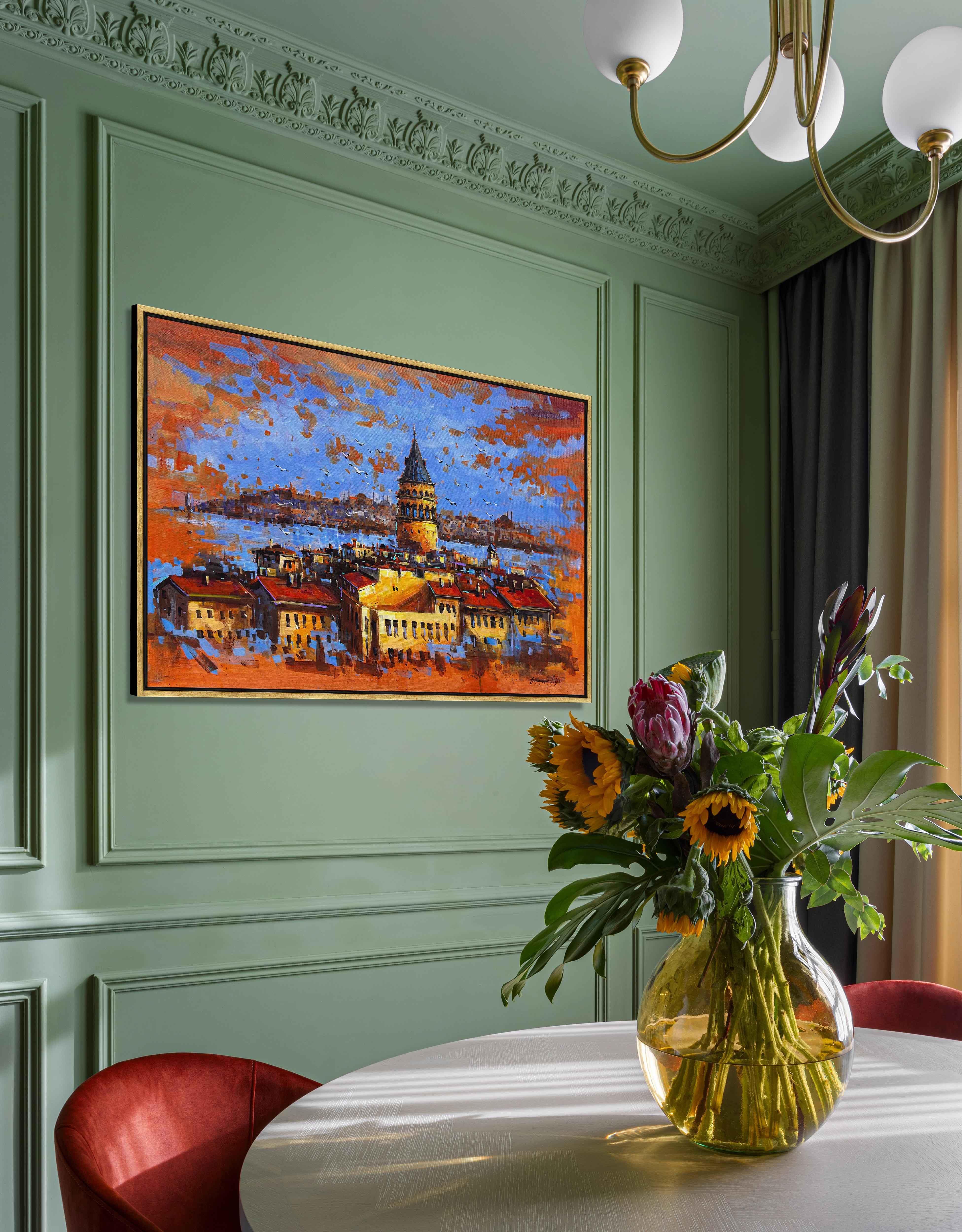 Galata da Sonbahar Esintisi | Yağlı Boya Tablo