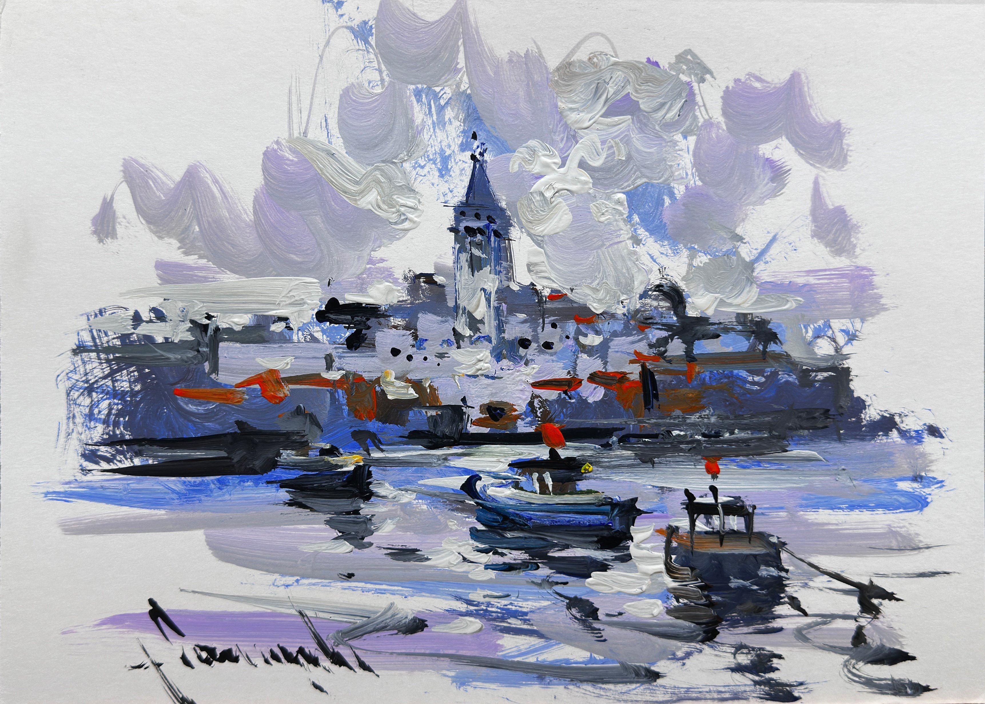 Galata Kıyıları | Yağlı Boya Tablo