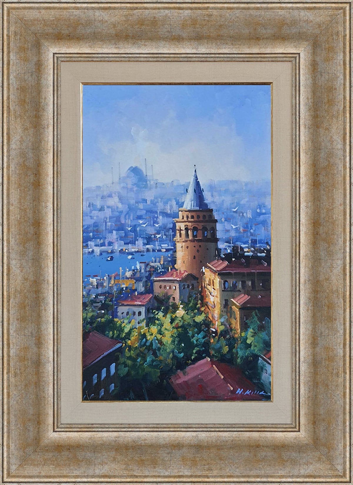 Galata Kulesi | Yağlı Boya TabloKüçük ebat tablolar