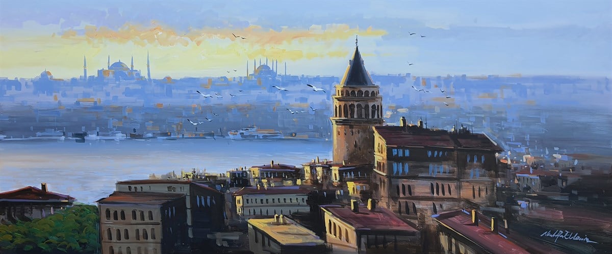 Galata Kulesi | Yağlı Boya TabloYAĞLI BOYA ESERLER