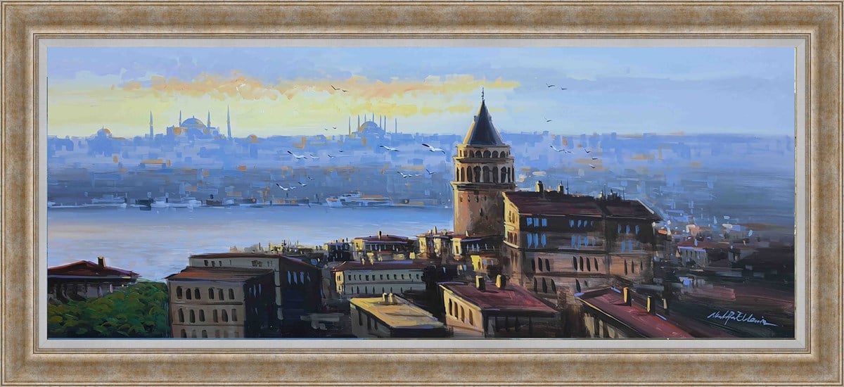 Galata Kulesi | Yağlı Boya TabloYAĞLI BOYA ESERLER