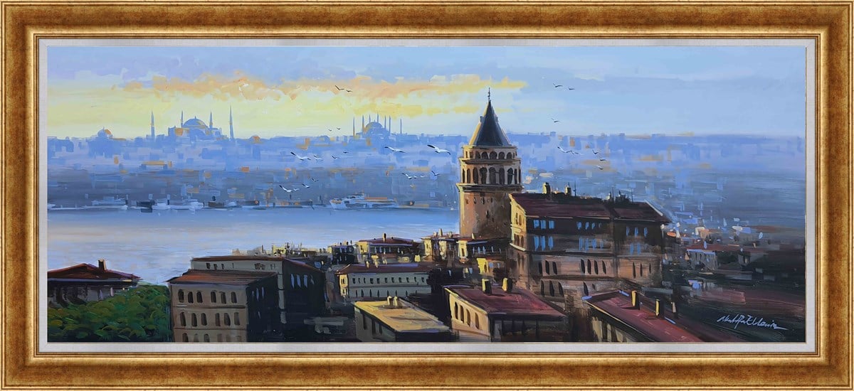 Galata Kulesi | Yağlı Boya TabloYAĞLI BOYA ESERLER