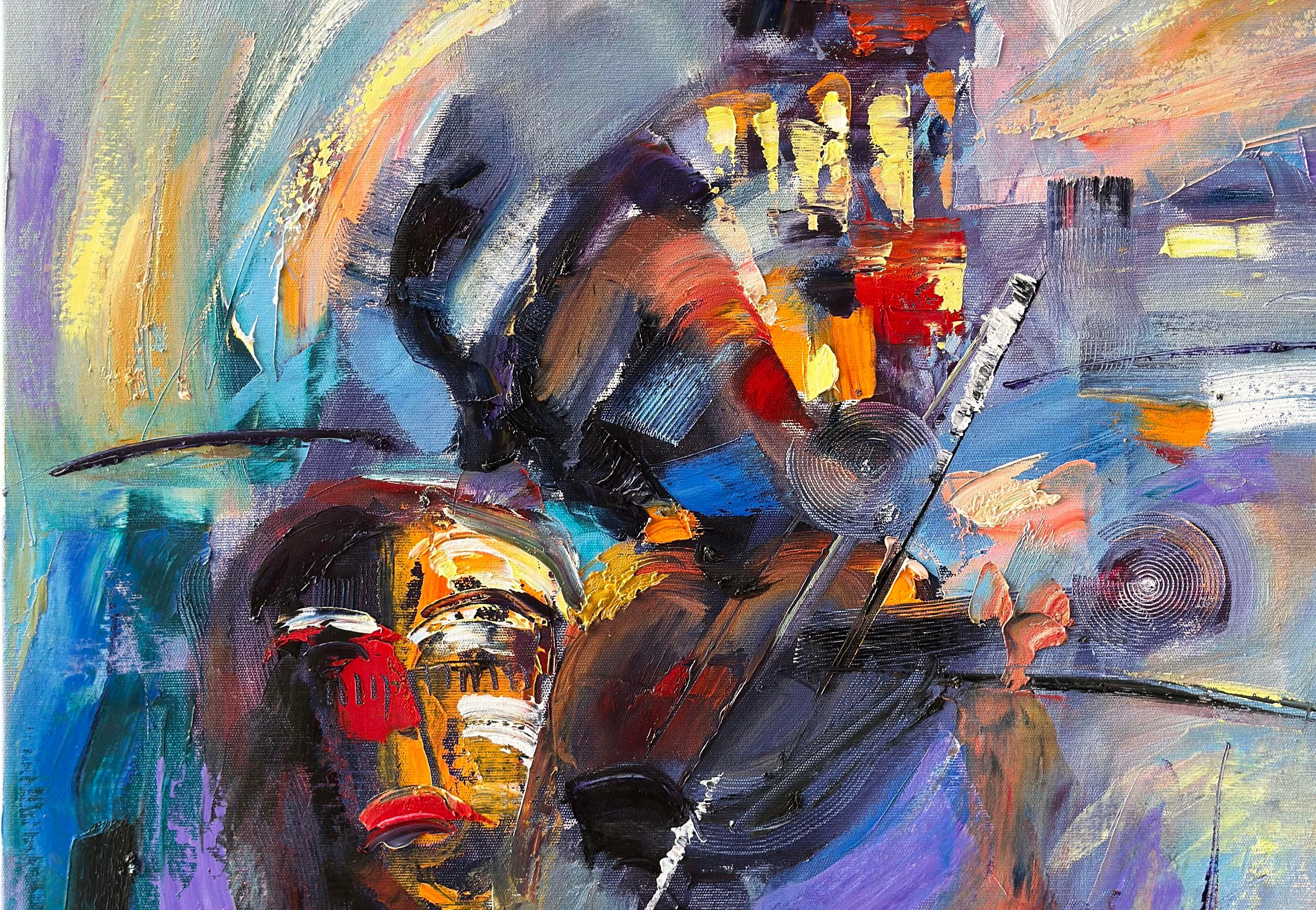 Galata'da Keman  | Yağlı Boya Tablo