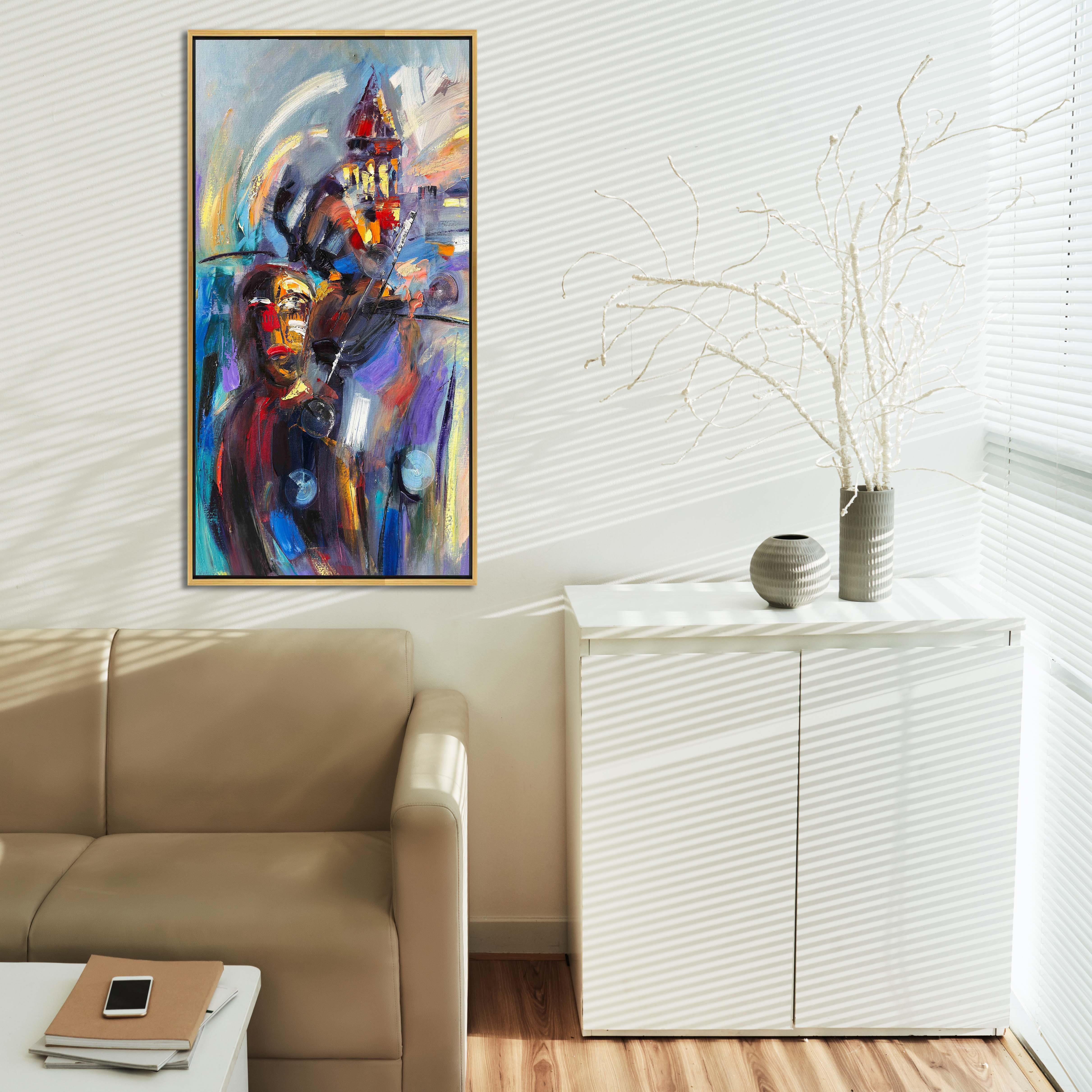 Galata'da Keman  | Yağlı Boya Tablo