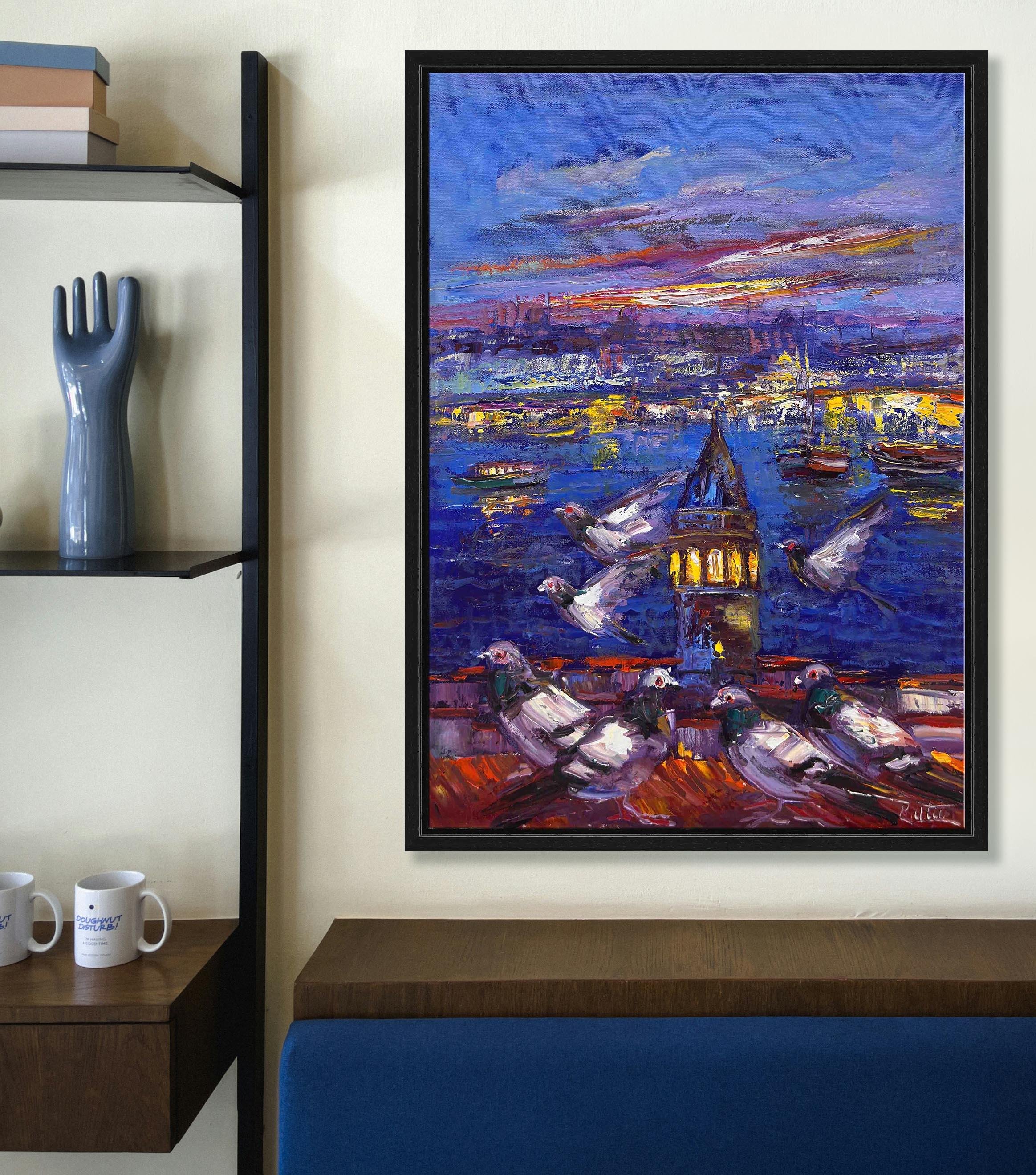 Galatanın Güvercinleri | Yağlı Boya Tablo