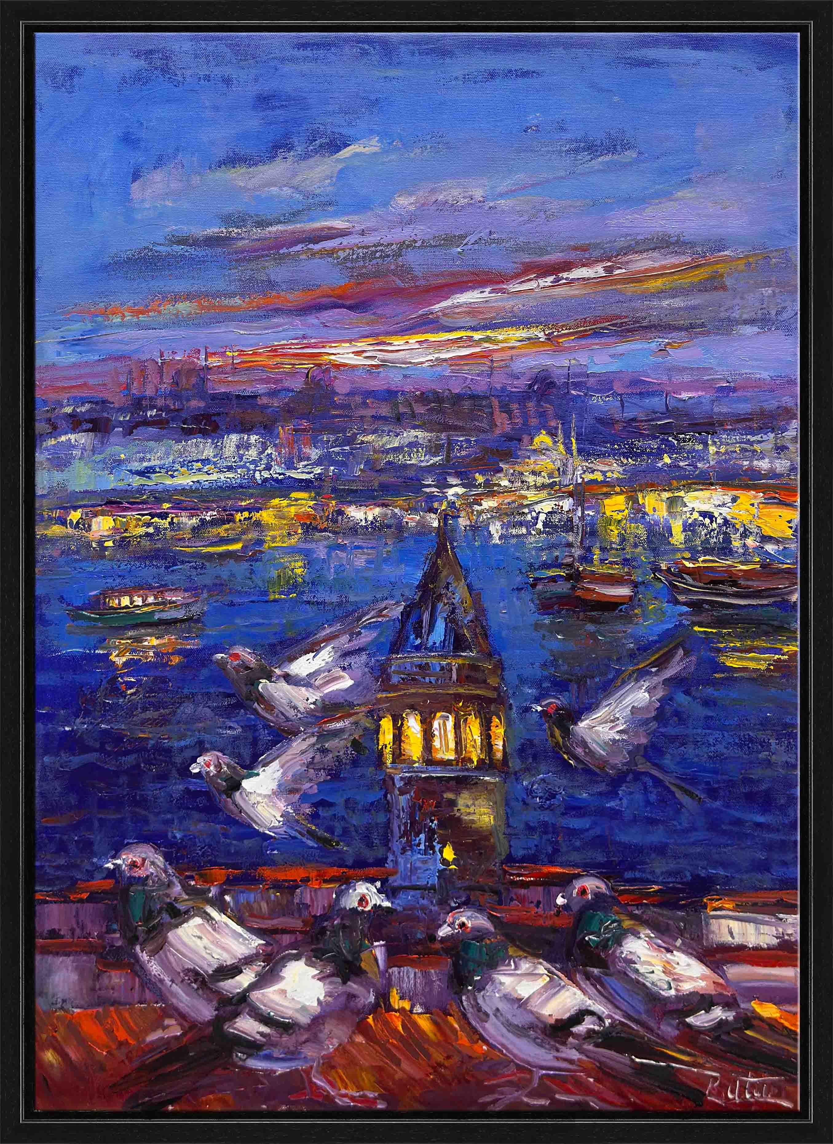 Galatanın Güvercinleri | Yağlı Boya Tablo