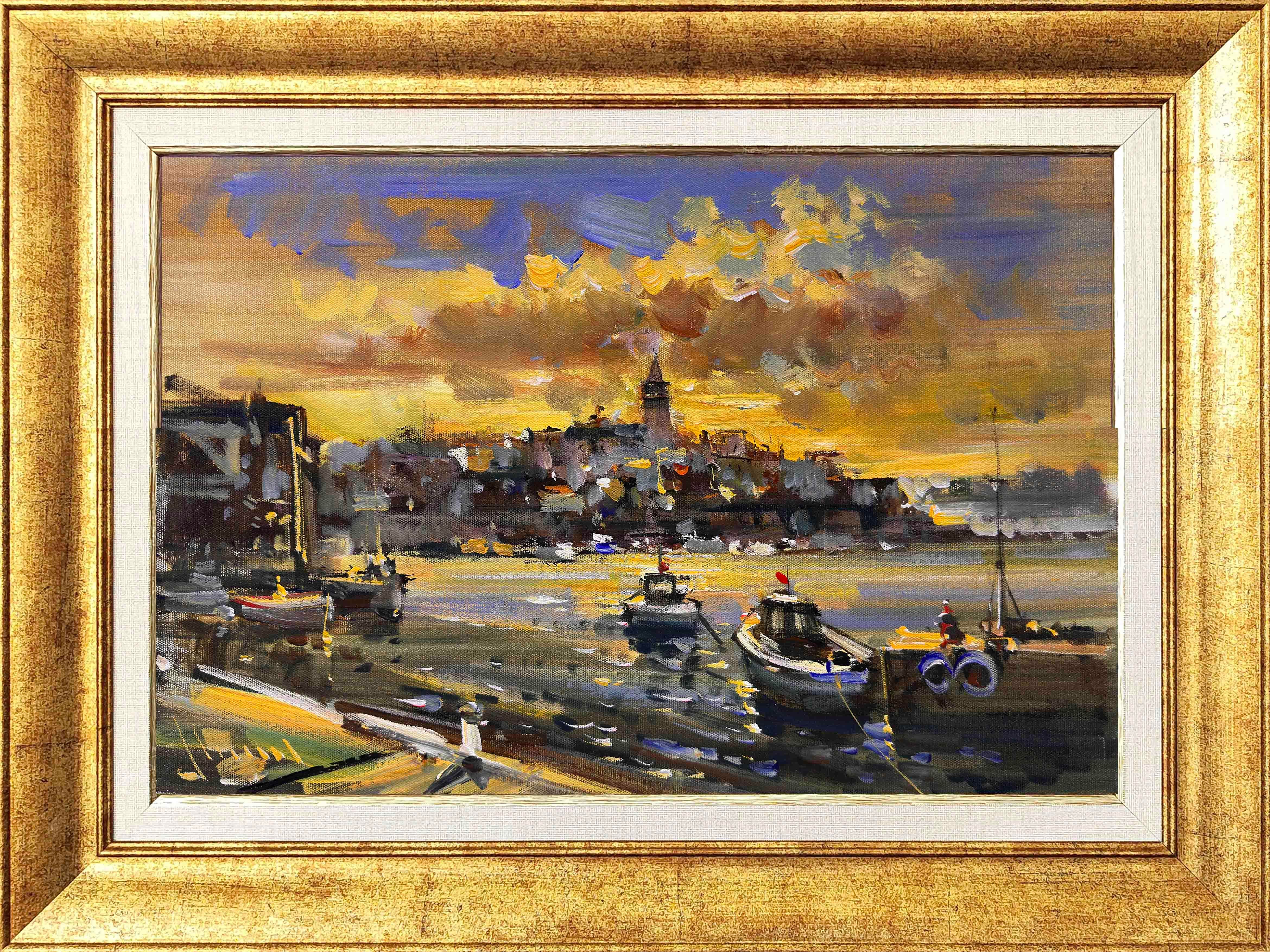 Galataya Bakan Sahil | Yağlı Boya Tablo