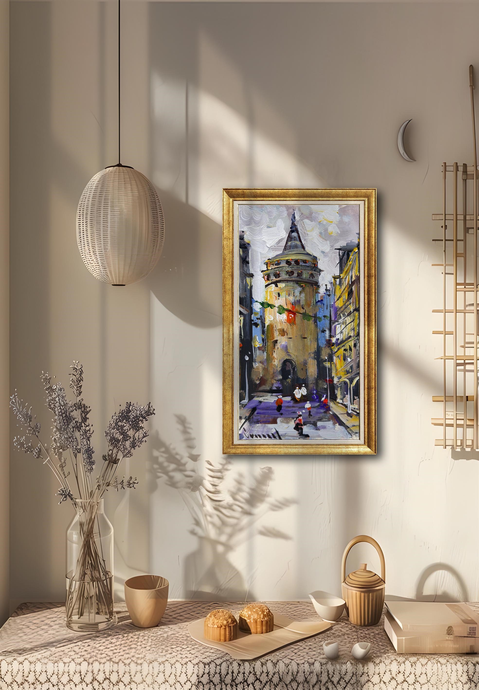 Galata'ya Doğru | Yağlı Boya Tablo