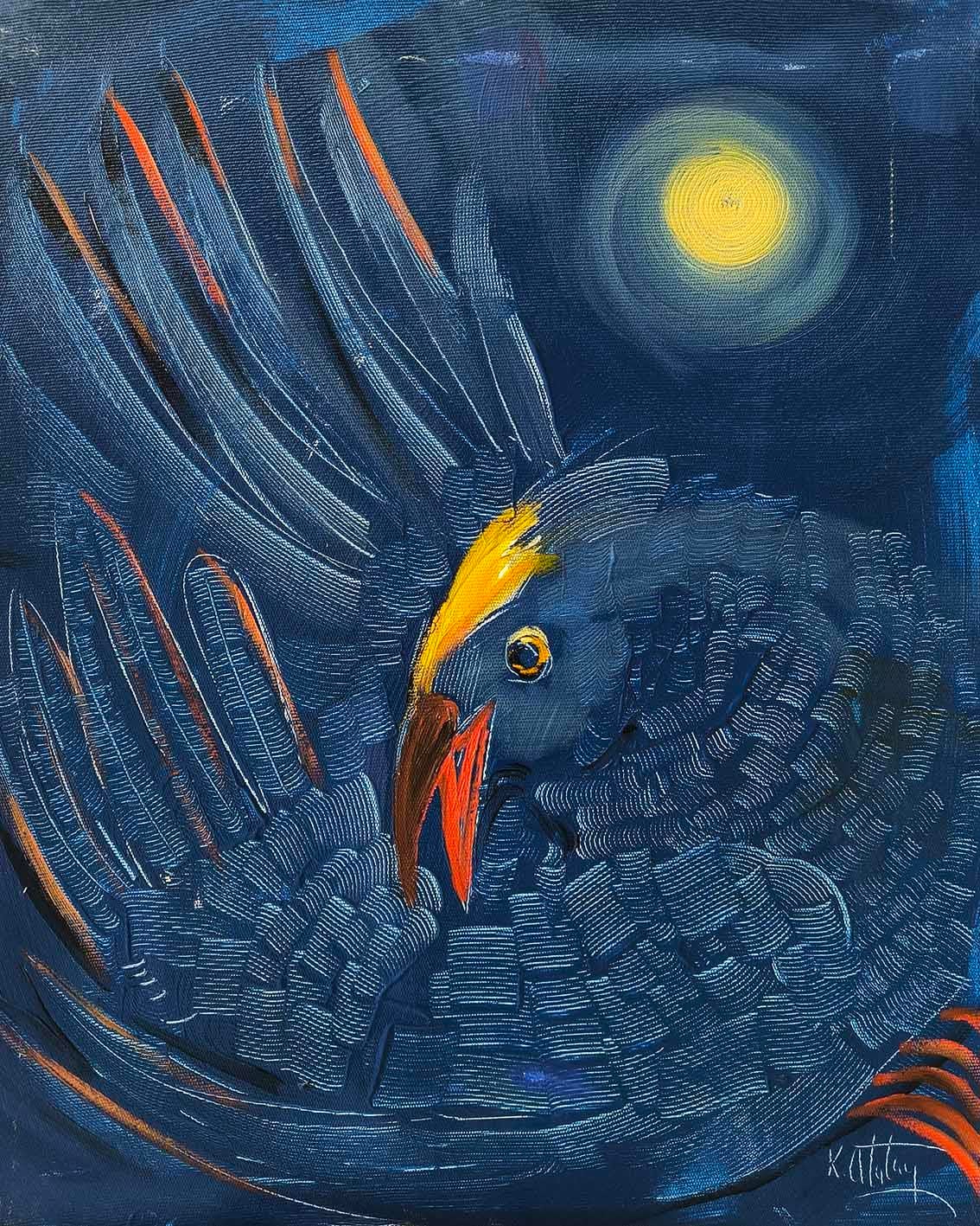 Gece ve Baykuş | Yağlı Boya Tablo