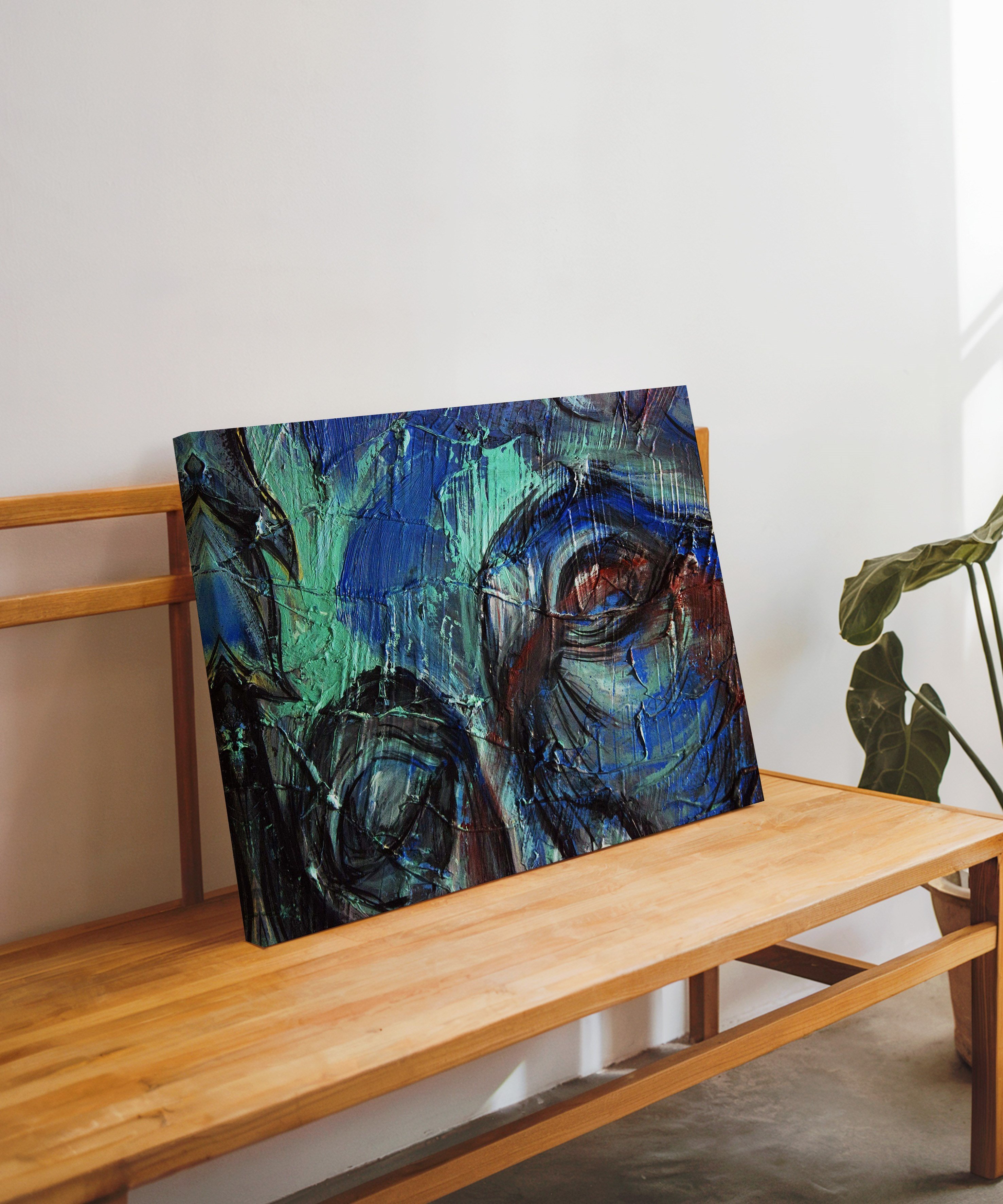 Geçmişin Gölgesinde | Yağlıboya dokulu canvas baskı