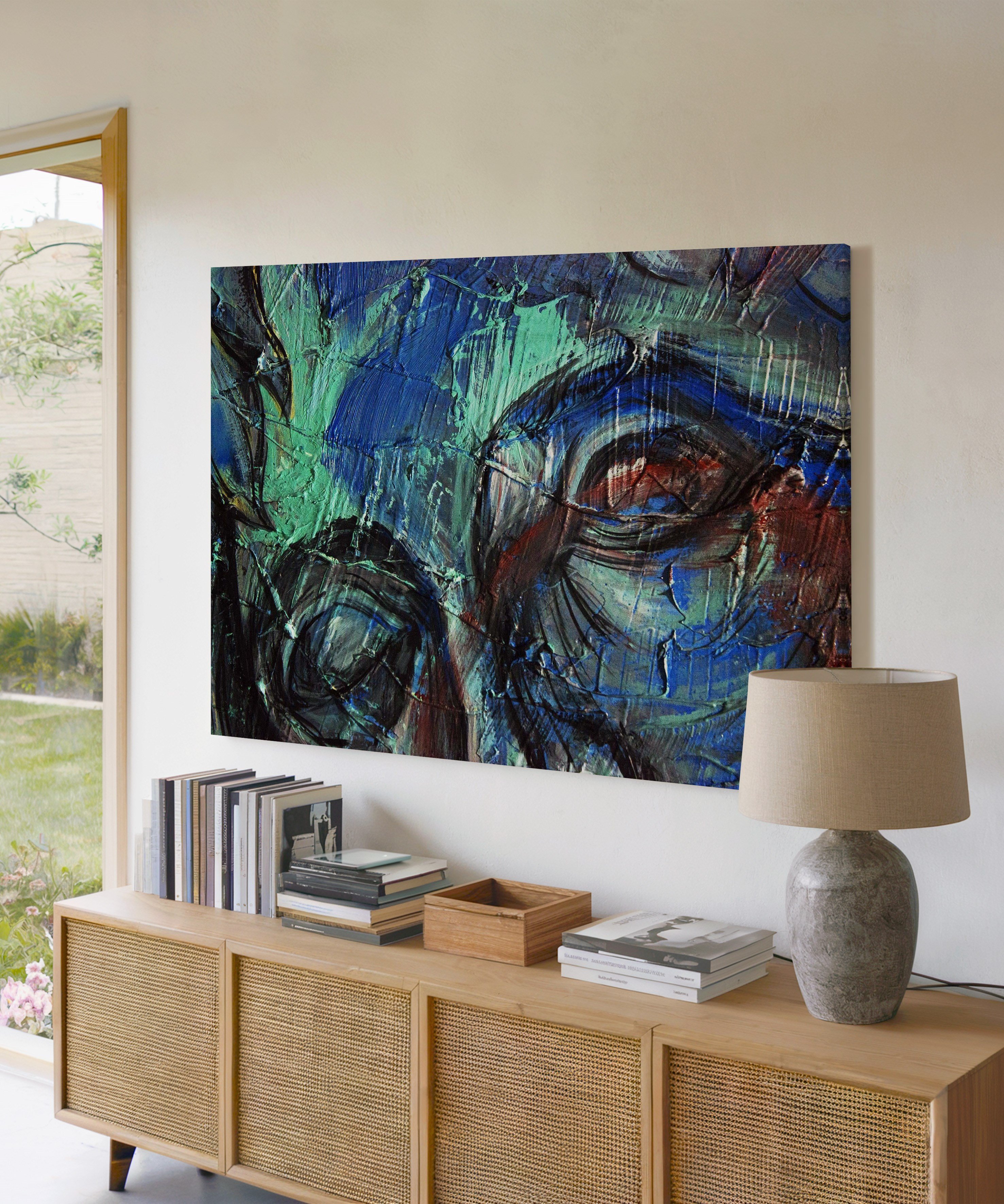 Geçmişin Gölgesinde | Yağlıboya dokulu canvas baskı