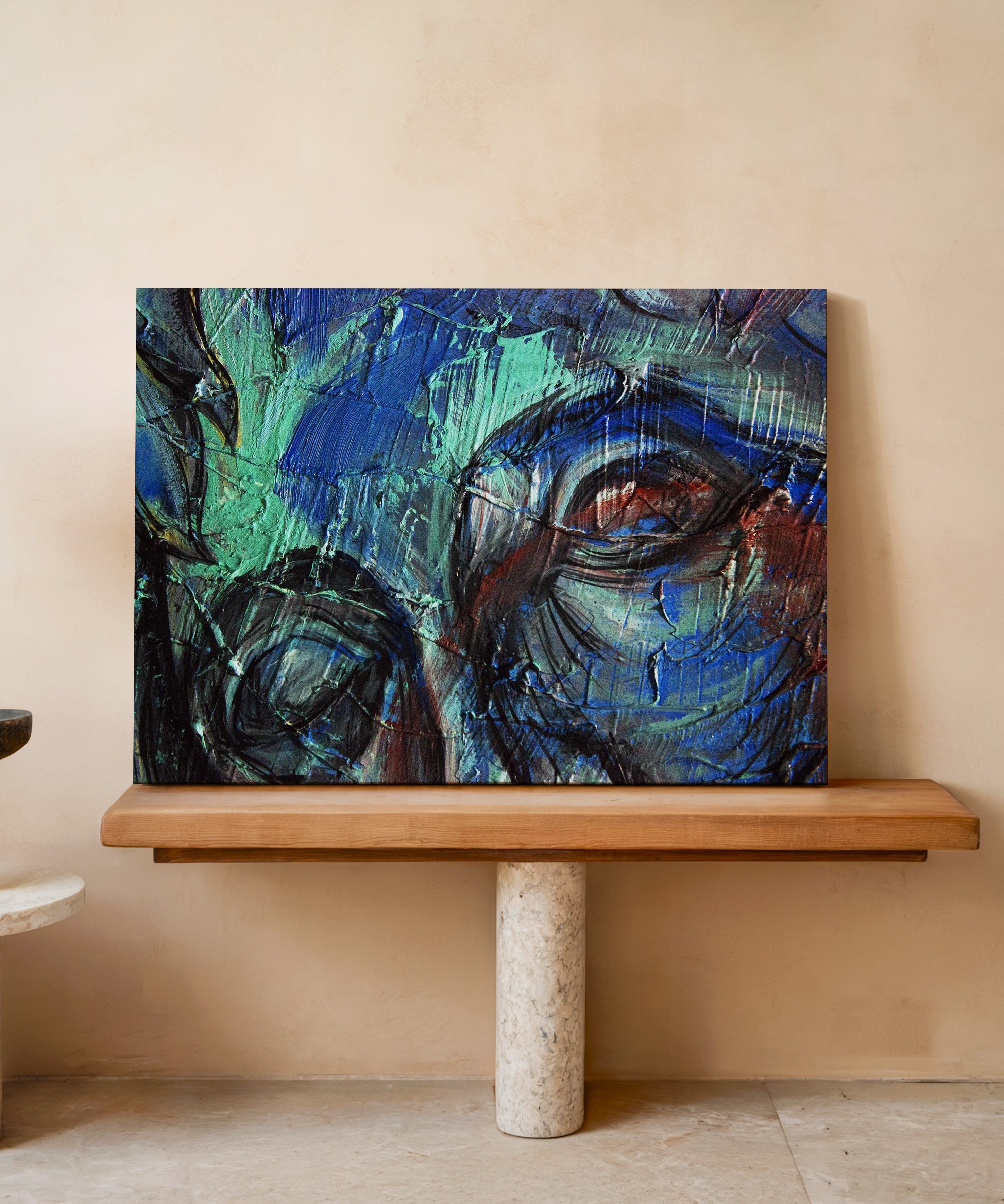 Geçmişin Gölgesinde | Yağlıboya dokulu canvas baskı