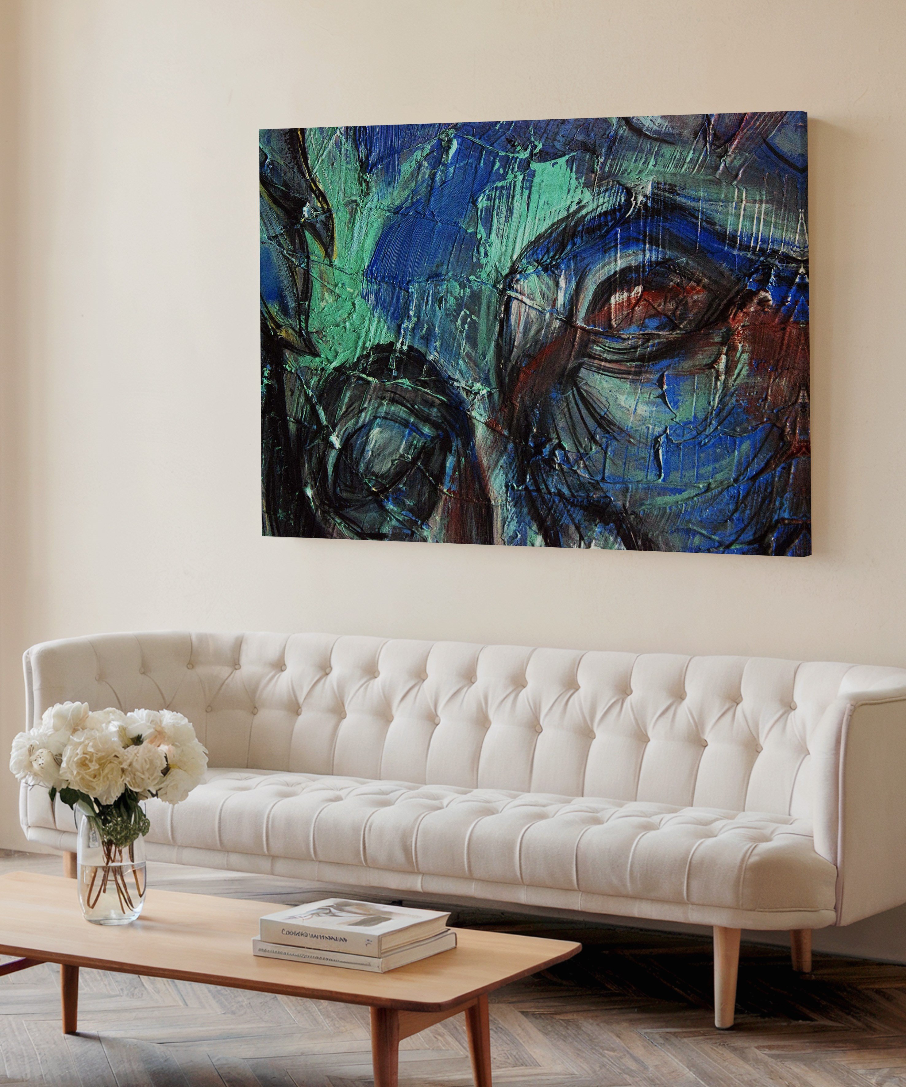 Geçmişin Gölgesinde | Yağlıboya dokulu canvas baskı