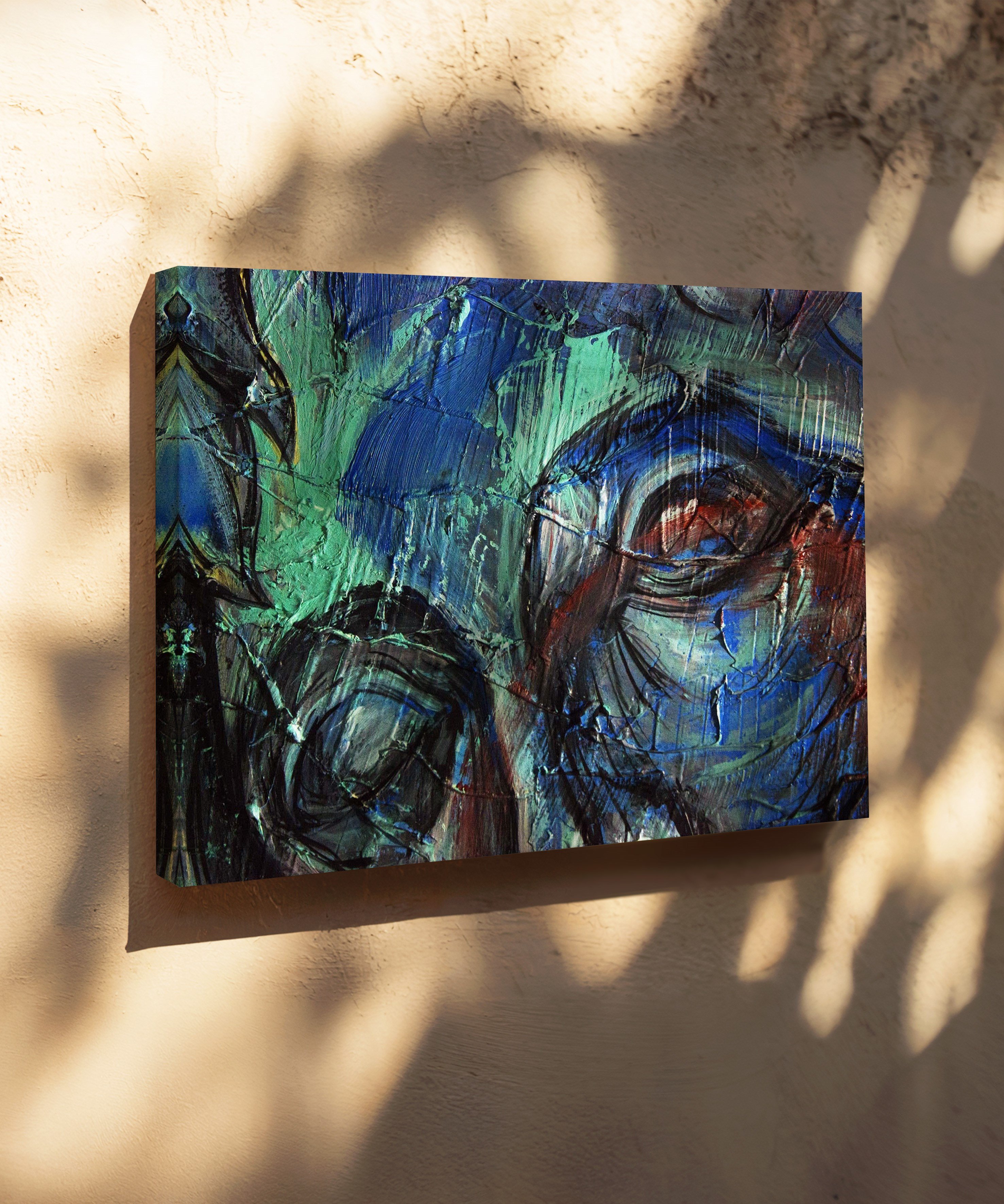 Geçmişin Gölgesinde | Yağlıboya dokulu canvas baskı