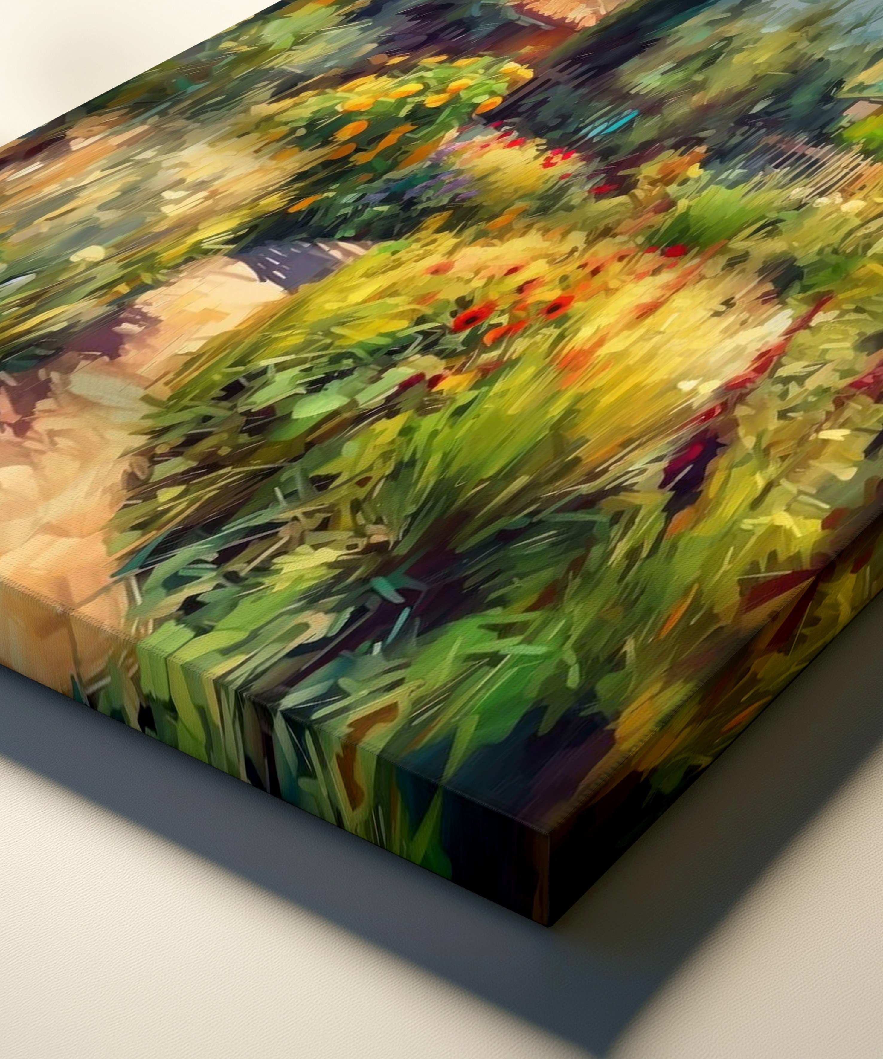 Gizli Bahçe | Yağlı Boya Dokulu Canvas Baskı