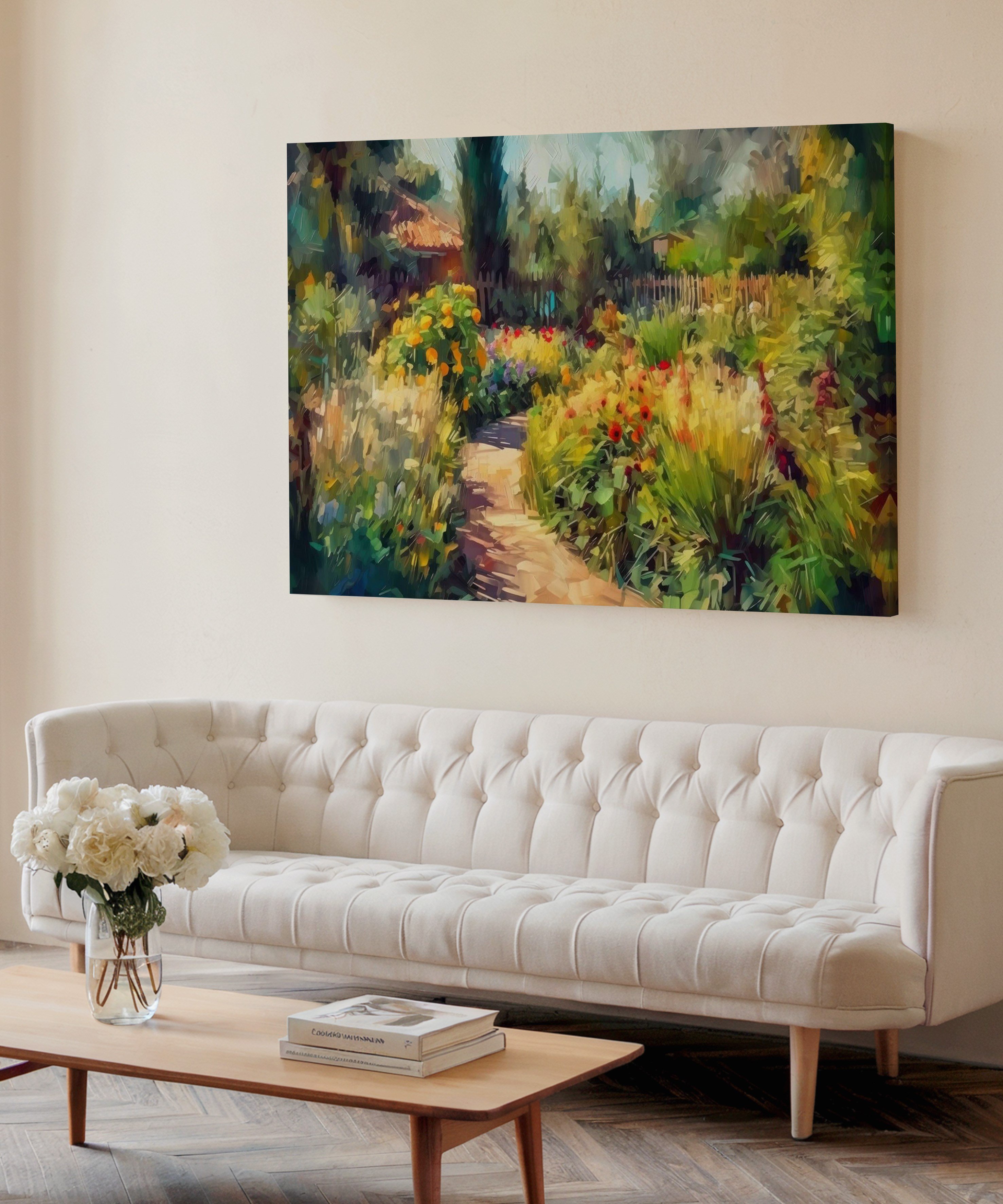 Gizli Bahçe | Yağlı Boya Dokulu Canvas Baskı