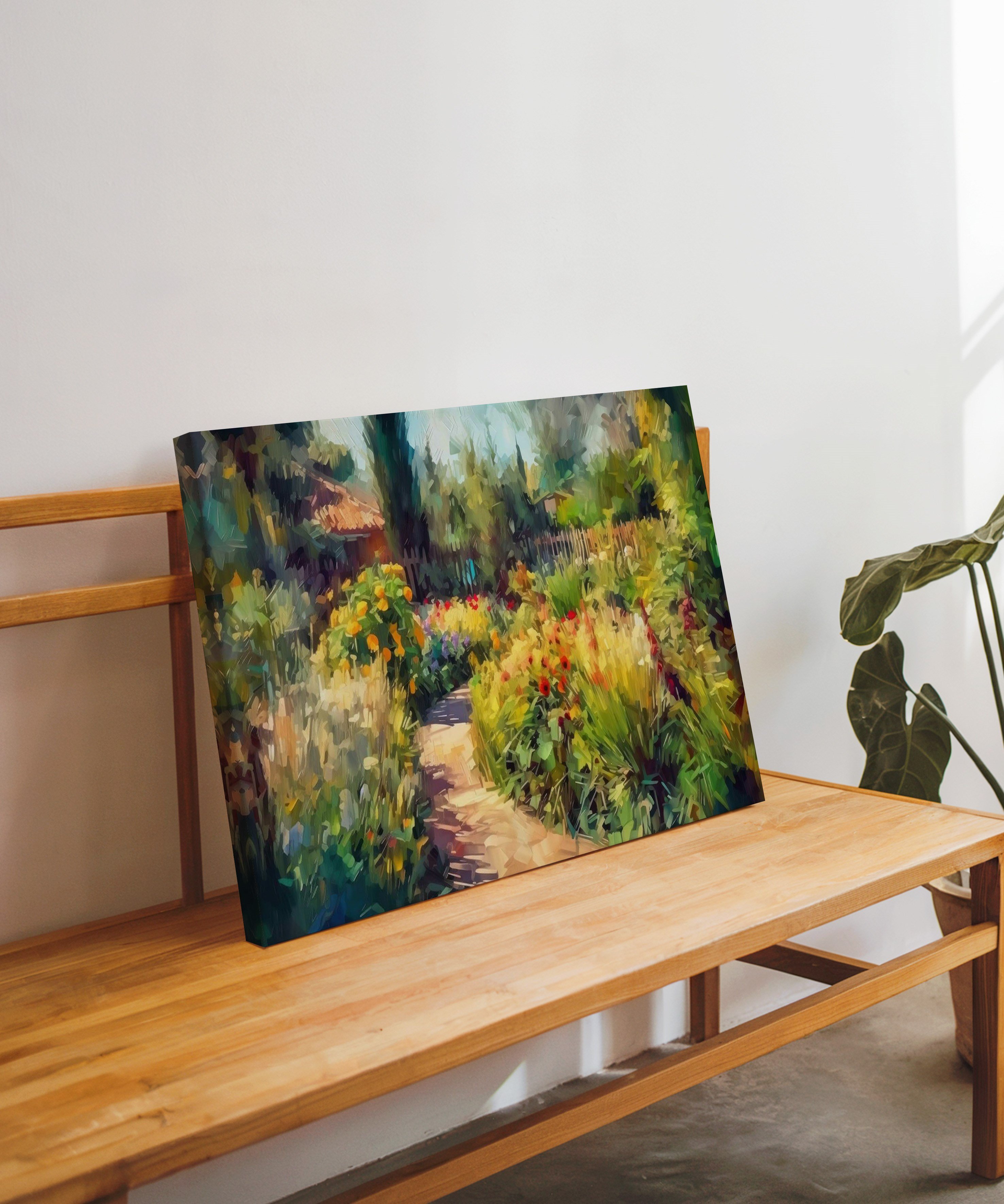 Gizli Bahçe | Yağlı Boya Dokulu Canvas Baskı
