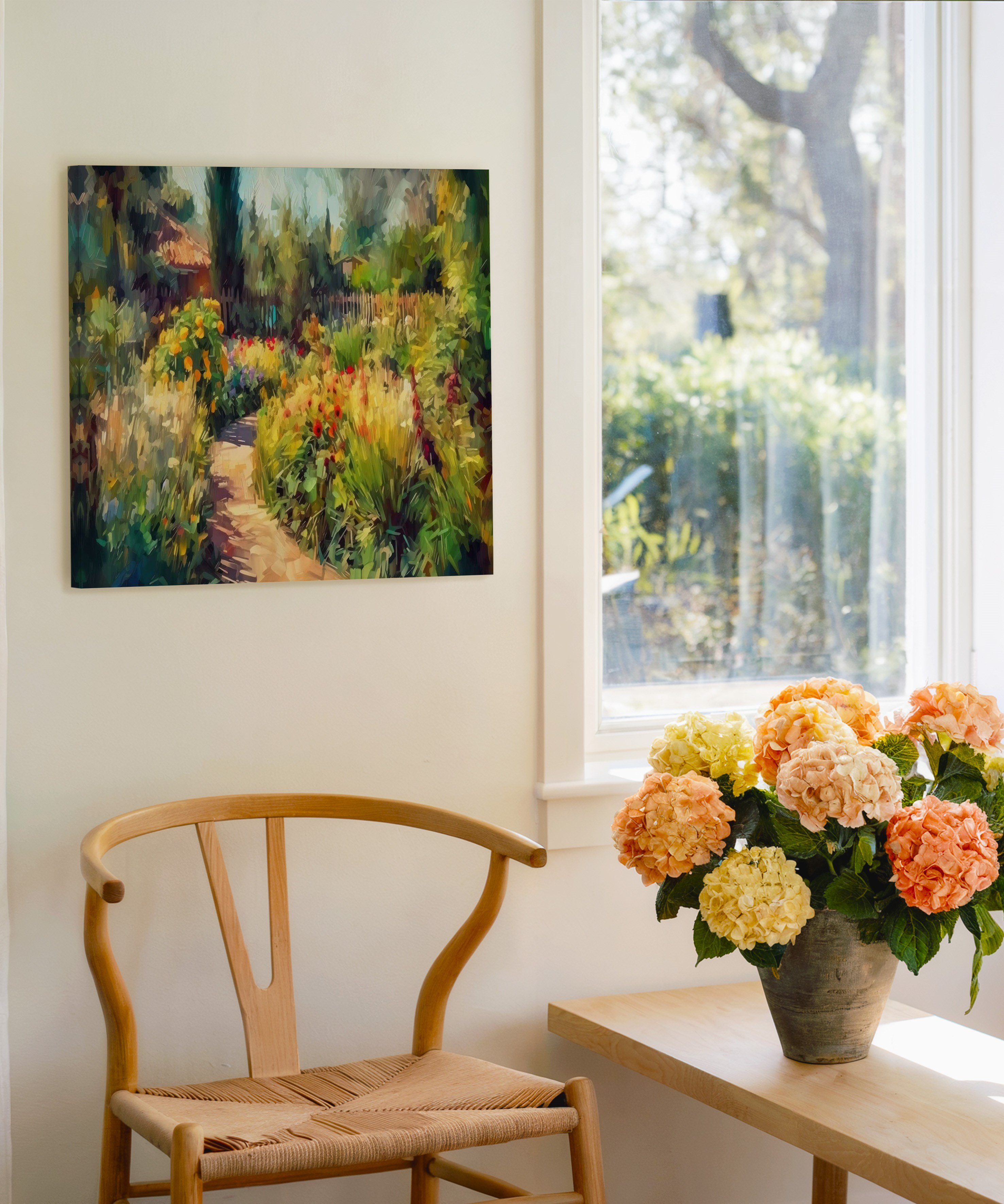 Gizli Bahçe | Yağlı Boya Dokulu Canvas Baskı