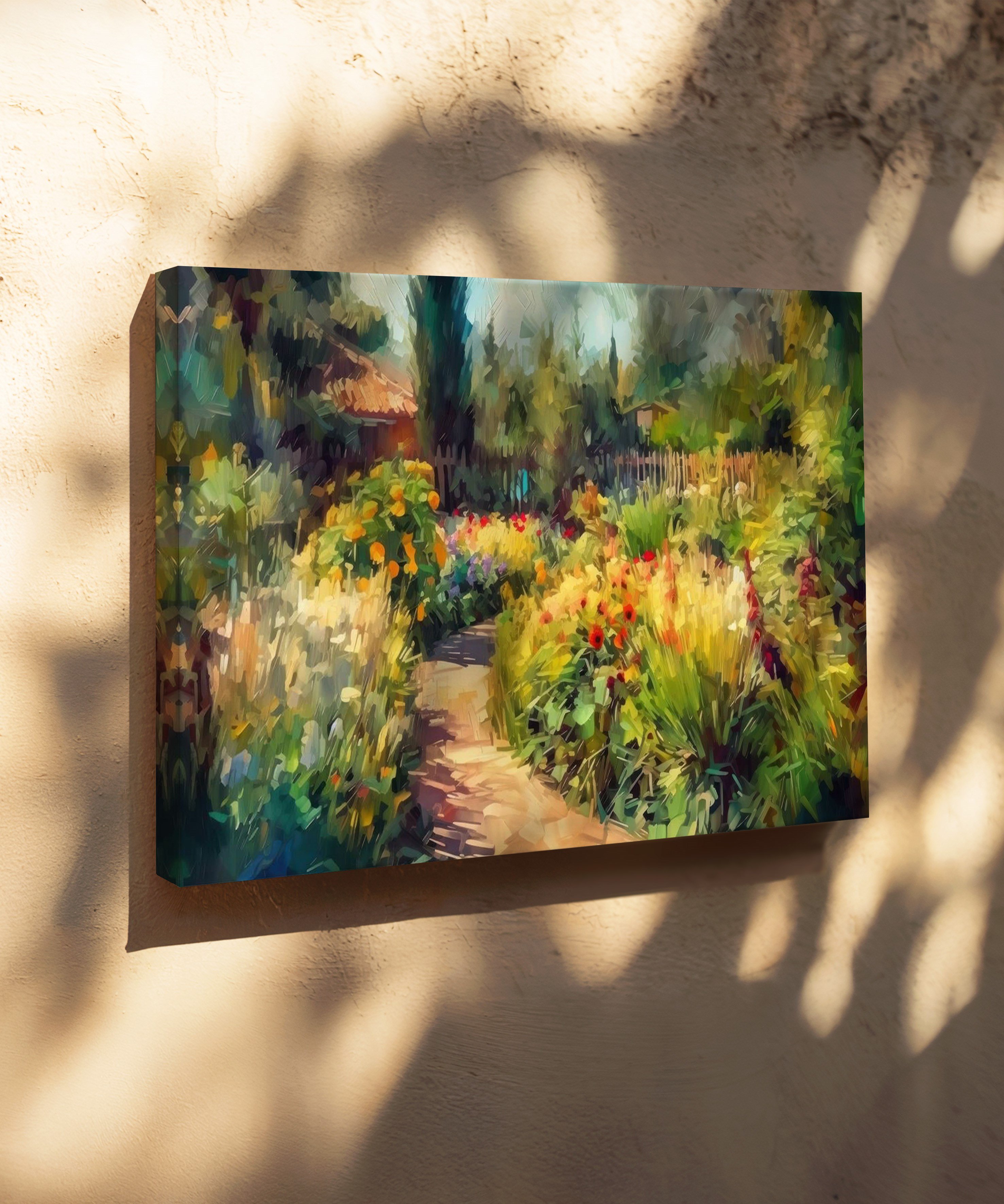 Gizli Bahçe | Yağlı Boya Dokulu Canvas Baskı