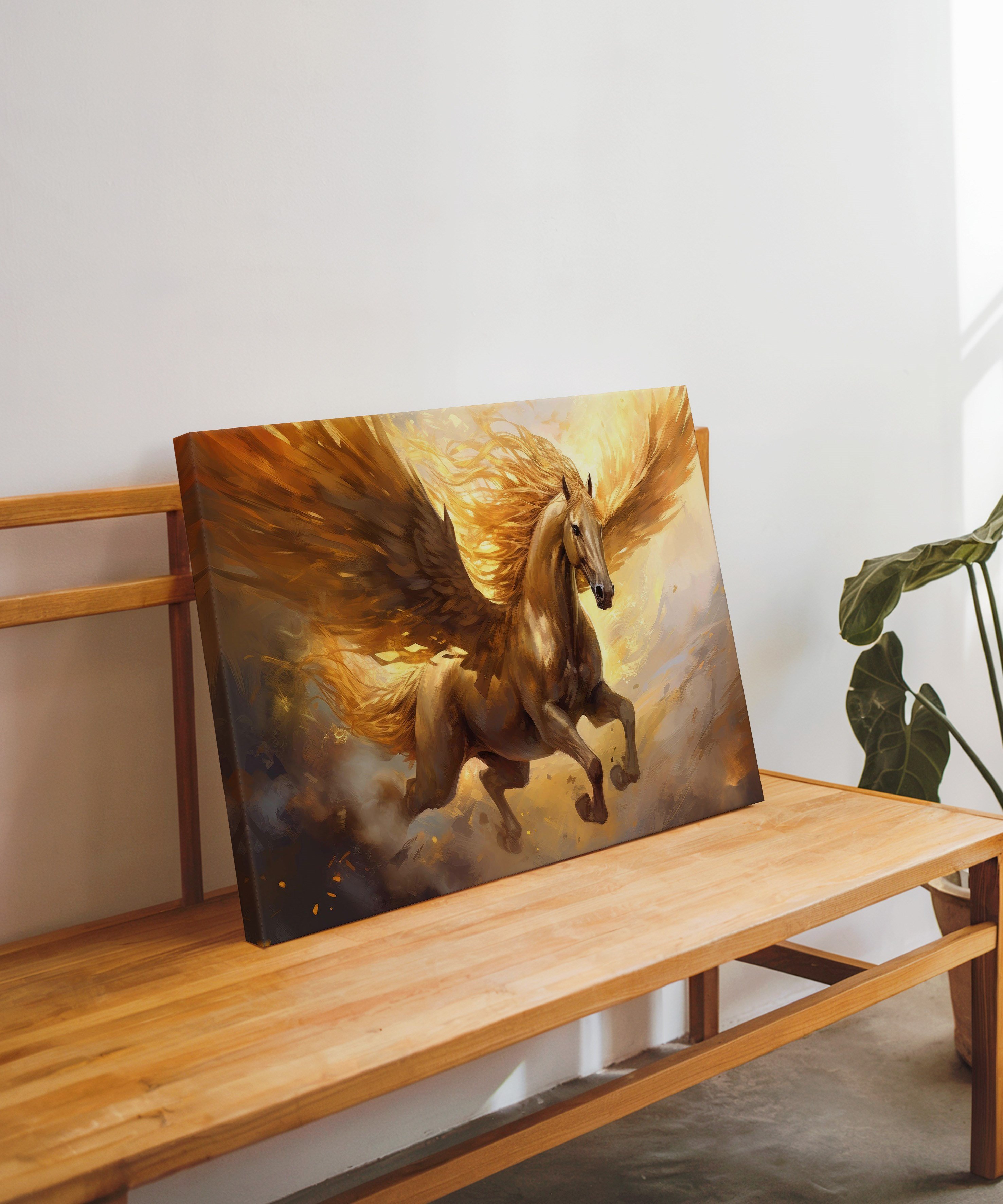Göğün Elçisi | Yağlı Boya Dokulu Canvas Baskı