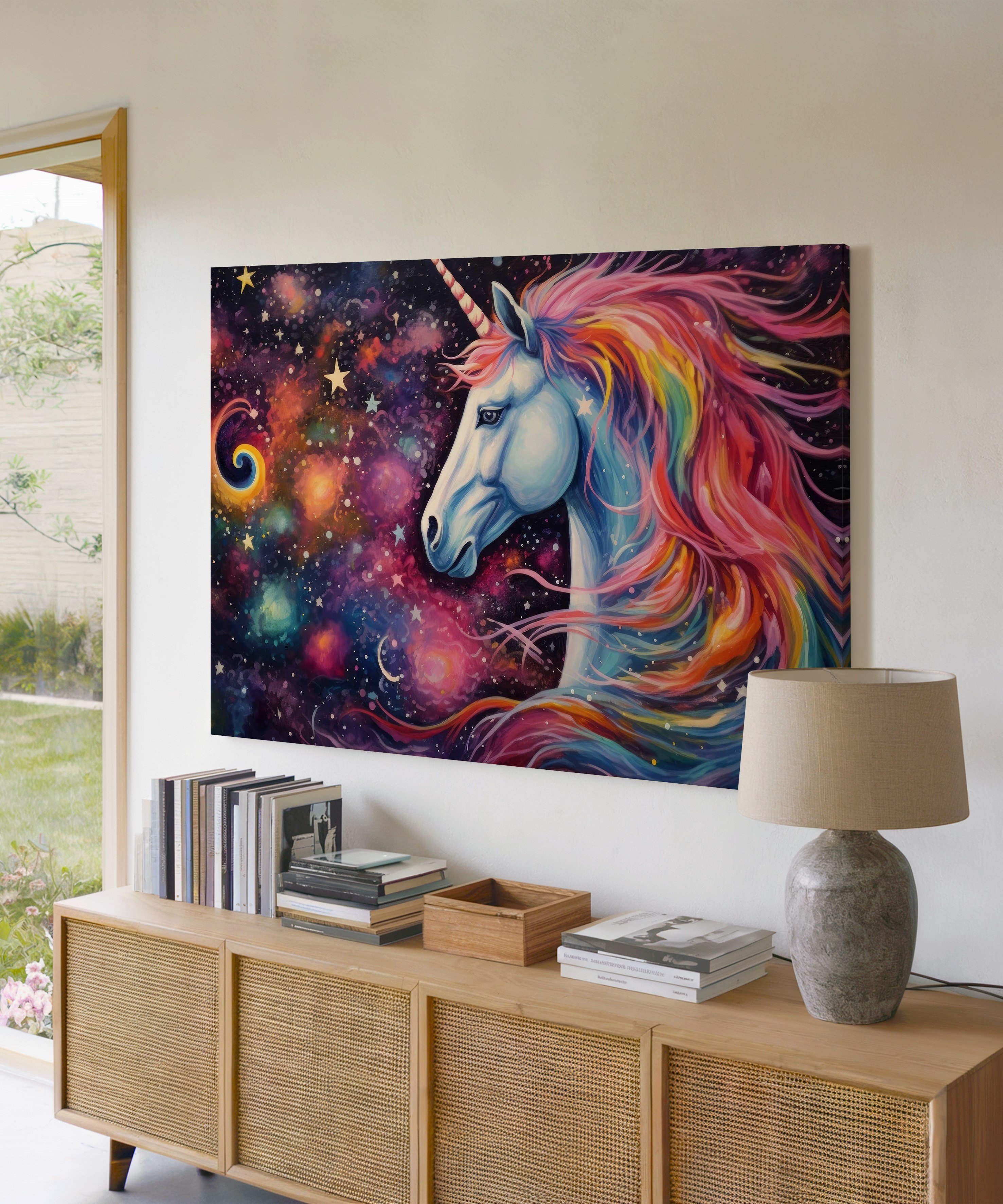 Gökkuşağının Varisi | Yağlı Boya Dokulu Canvas Baskı