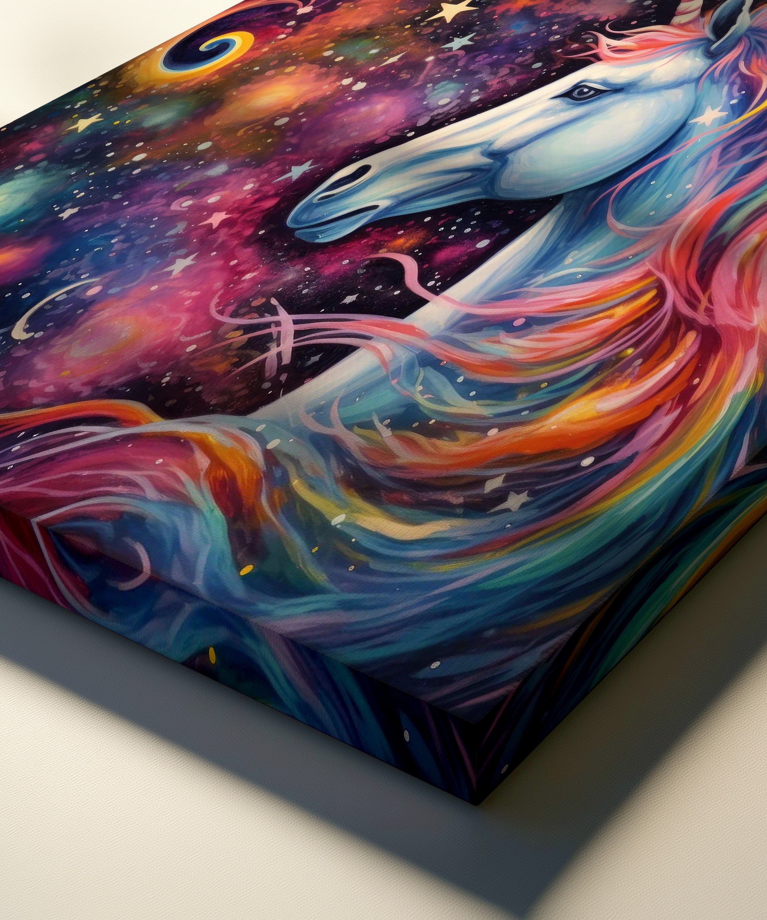 Gökkuşağının Varisi | Yağlı Boya Dokulu Canvas Baskı