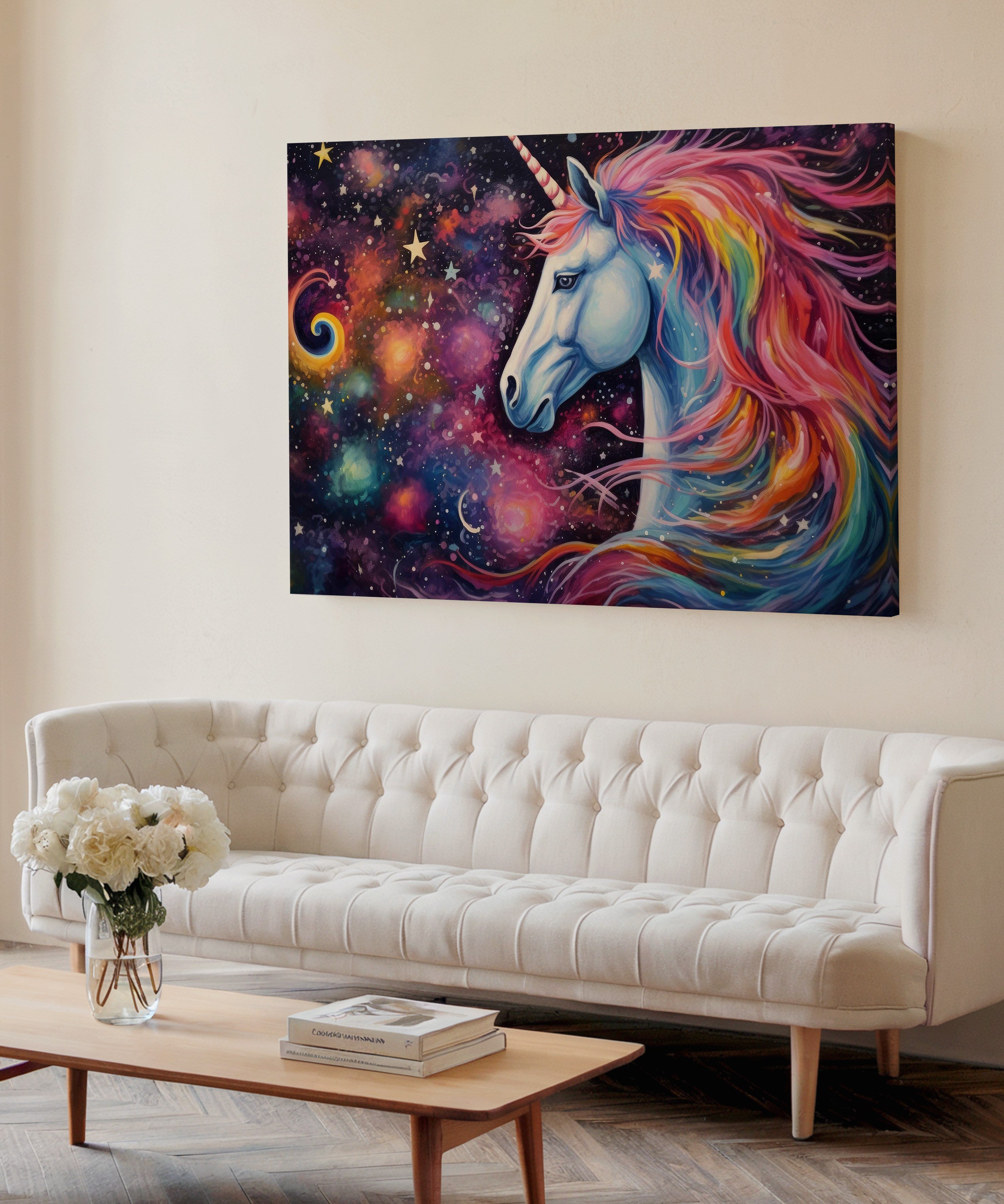 Gökkuşağının Varisi | Yağlı Boya Dokulu Canvas Baskı