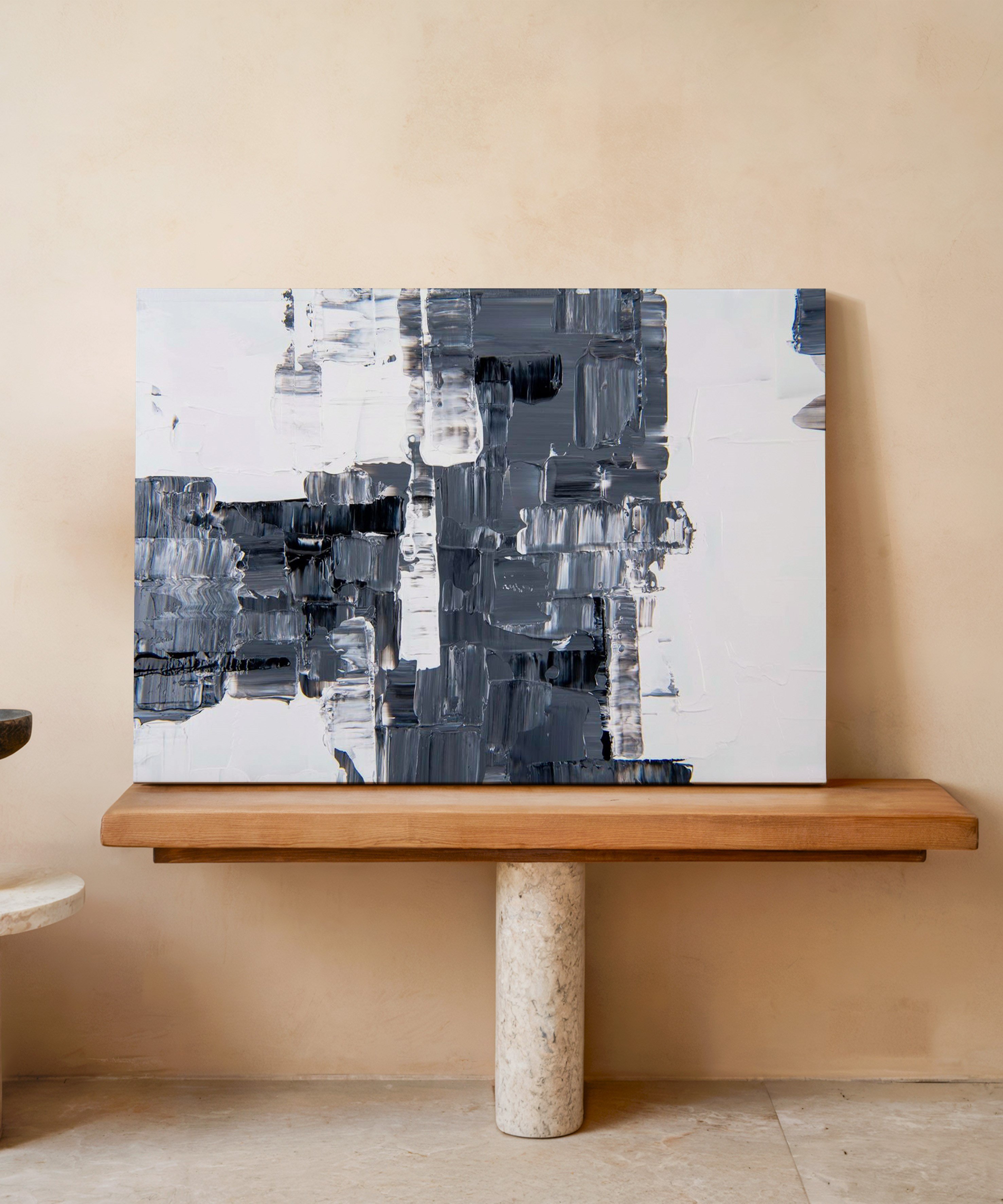 Grinin Tonları | Yağlıboya dokulu canvas baskı