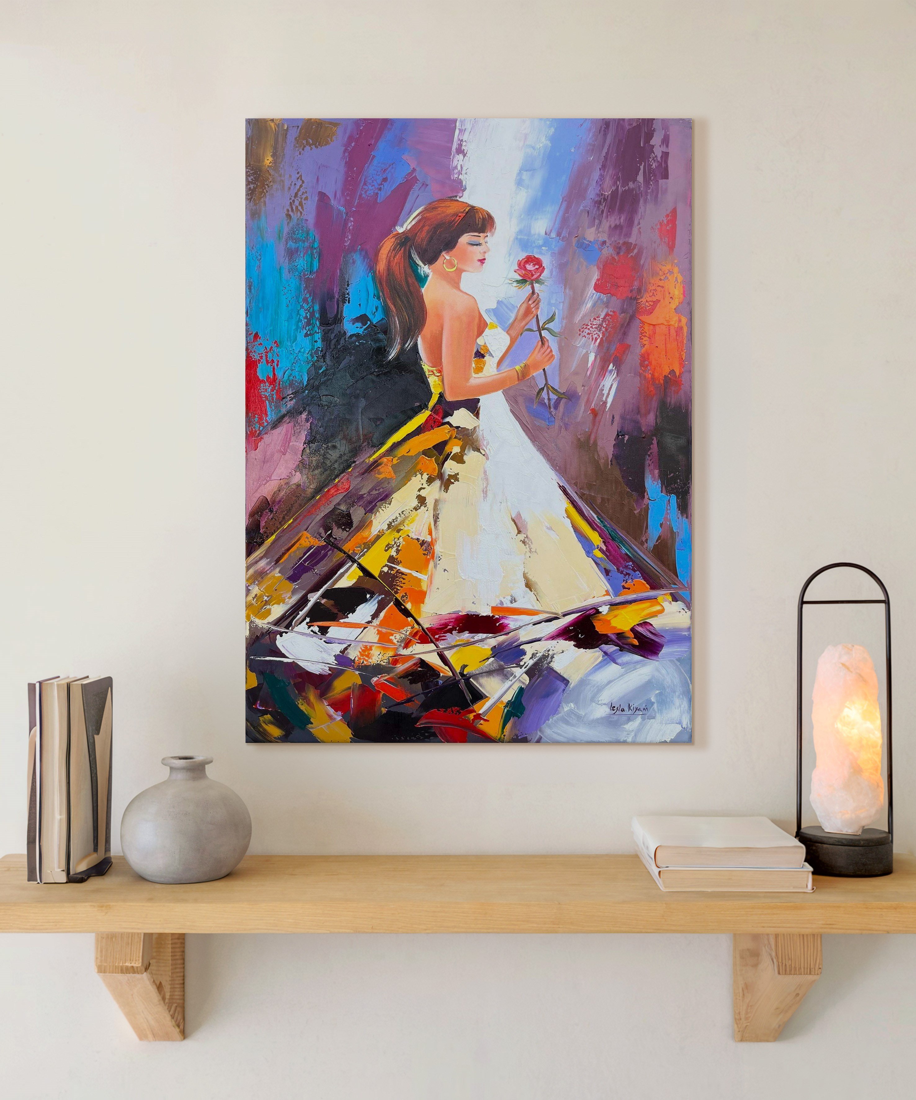 Gül Koklardım | Yağlıboya dokulu canvas baskı