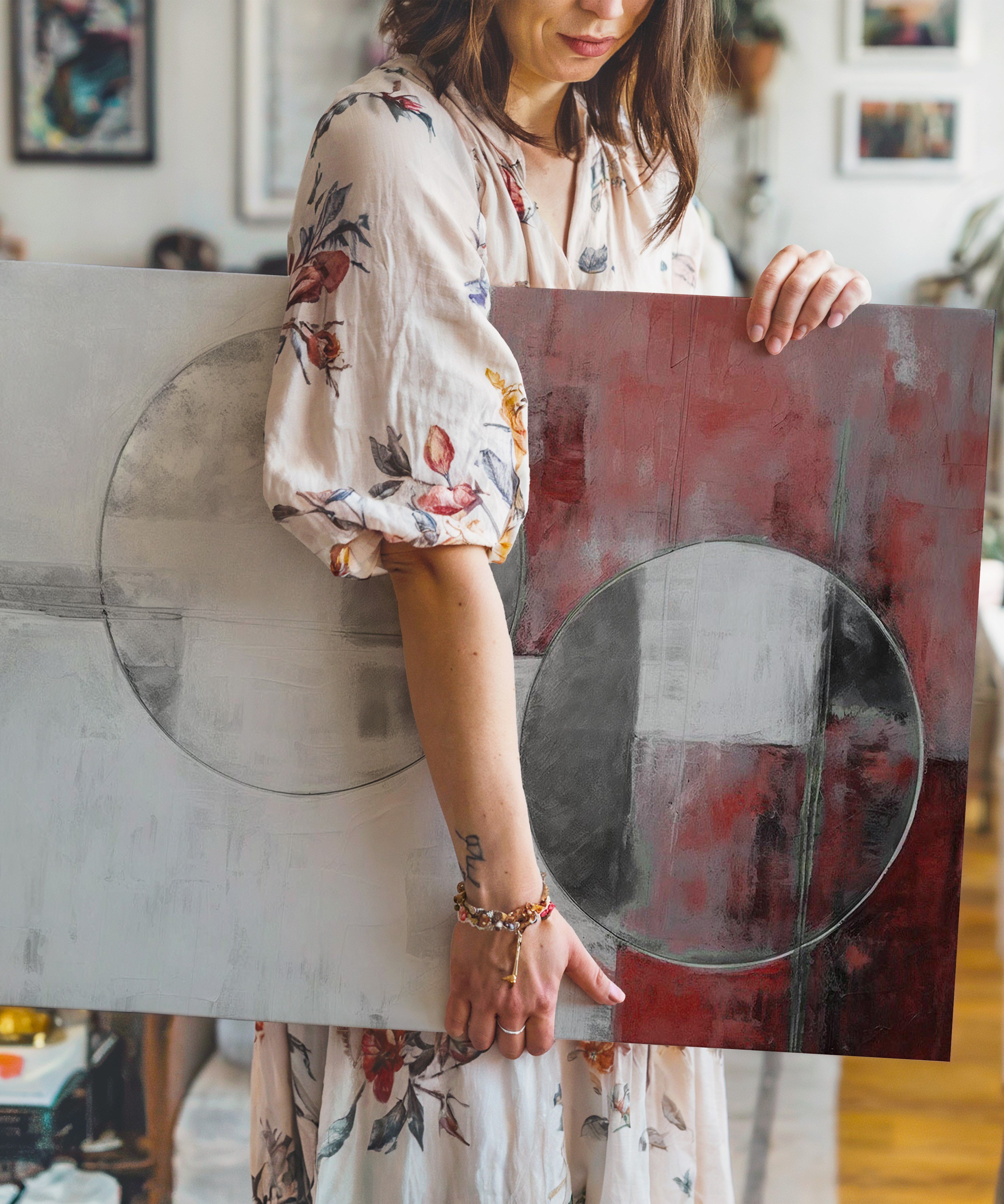 Gümüş Eşik | Yağlı Boya Dokulu Canvas Baskı